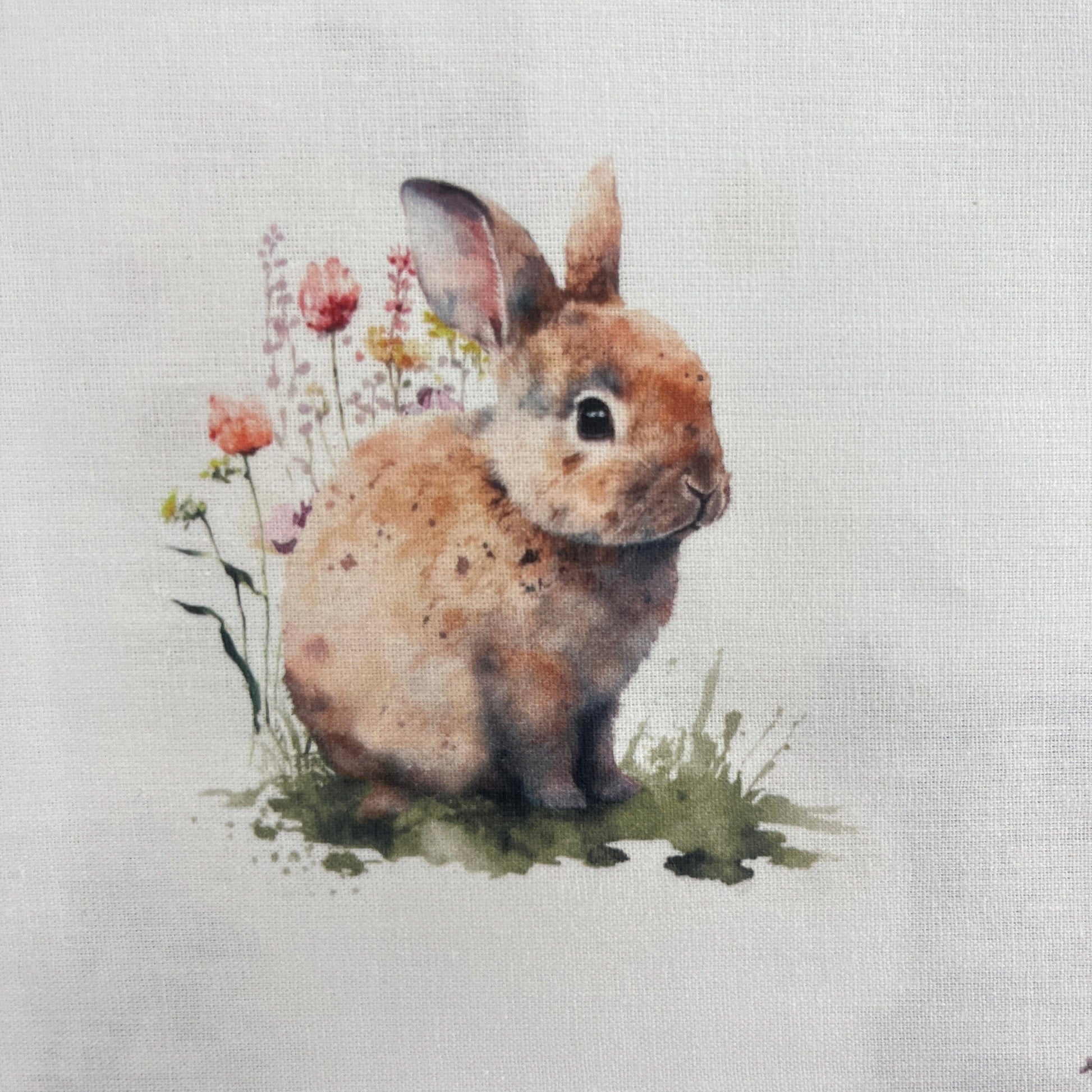 Le Coupon 120x100 Mytissus® - Lapin Coloré Tissu Coton MYTISSUS 