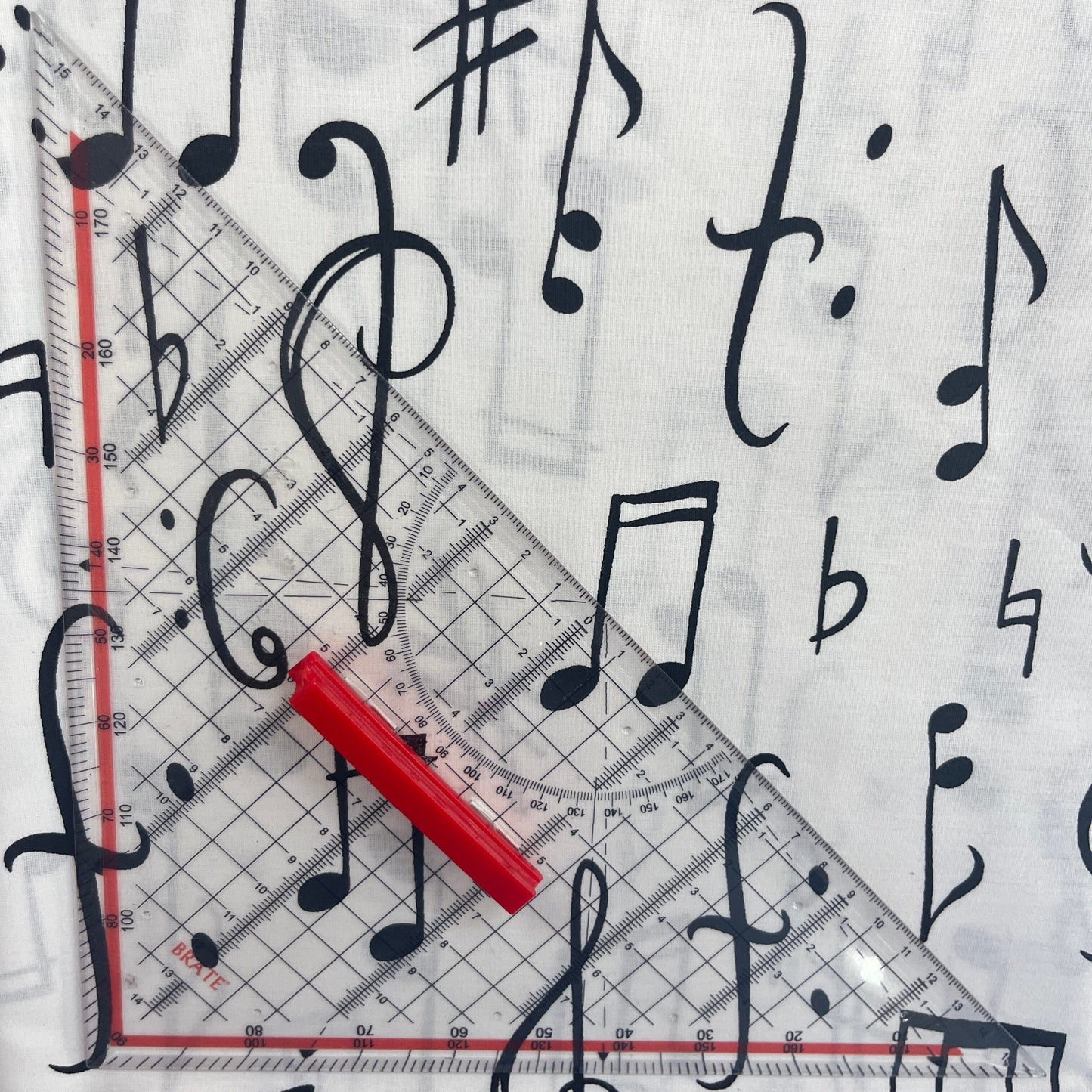 Le Coupon 120x100 Mytissus® - Notes de Musique Tissu Coton MYTISSUS 