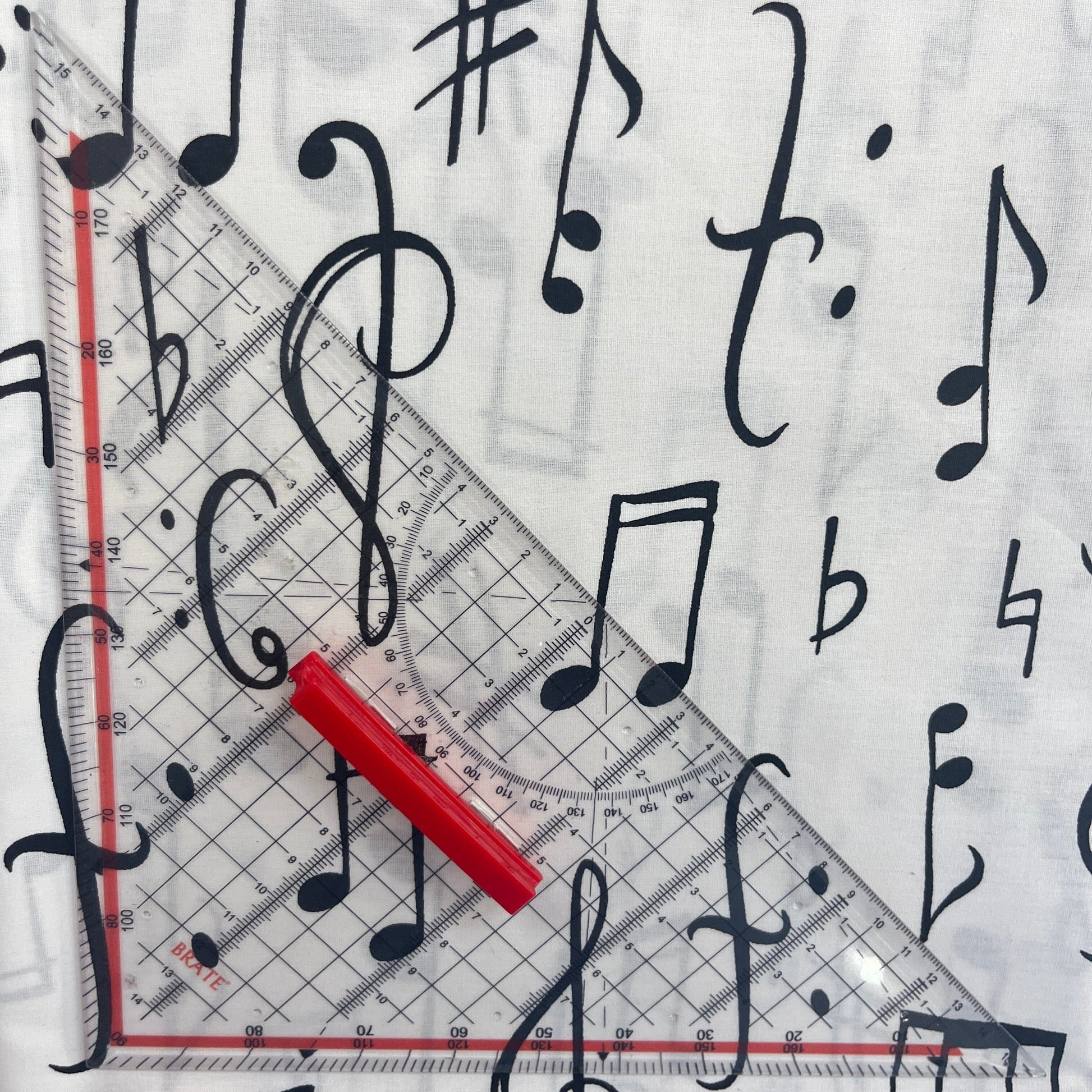 Le Coupon 120x100 Mytissus® - Notes de Musique Tissu Coton MYTISSUS 