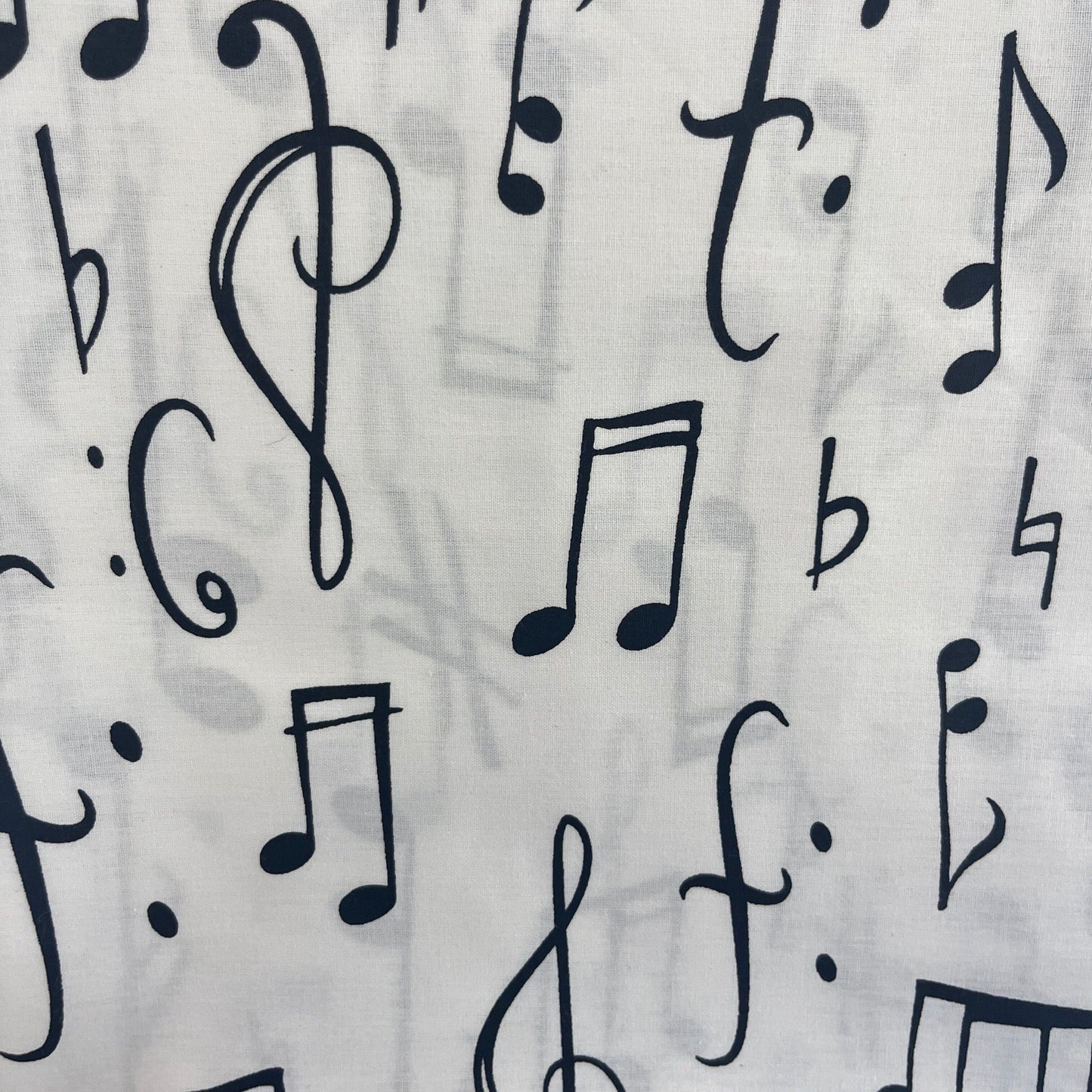 Le Coupon 120x100 Mytissus® - Notes de Musique Tissu Coton MYTISSUS 