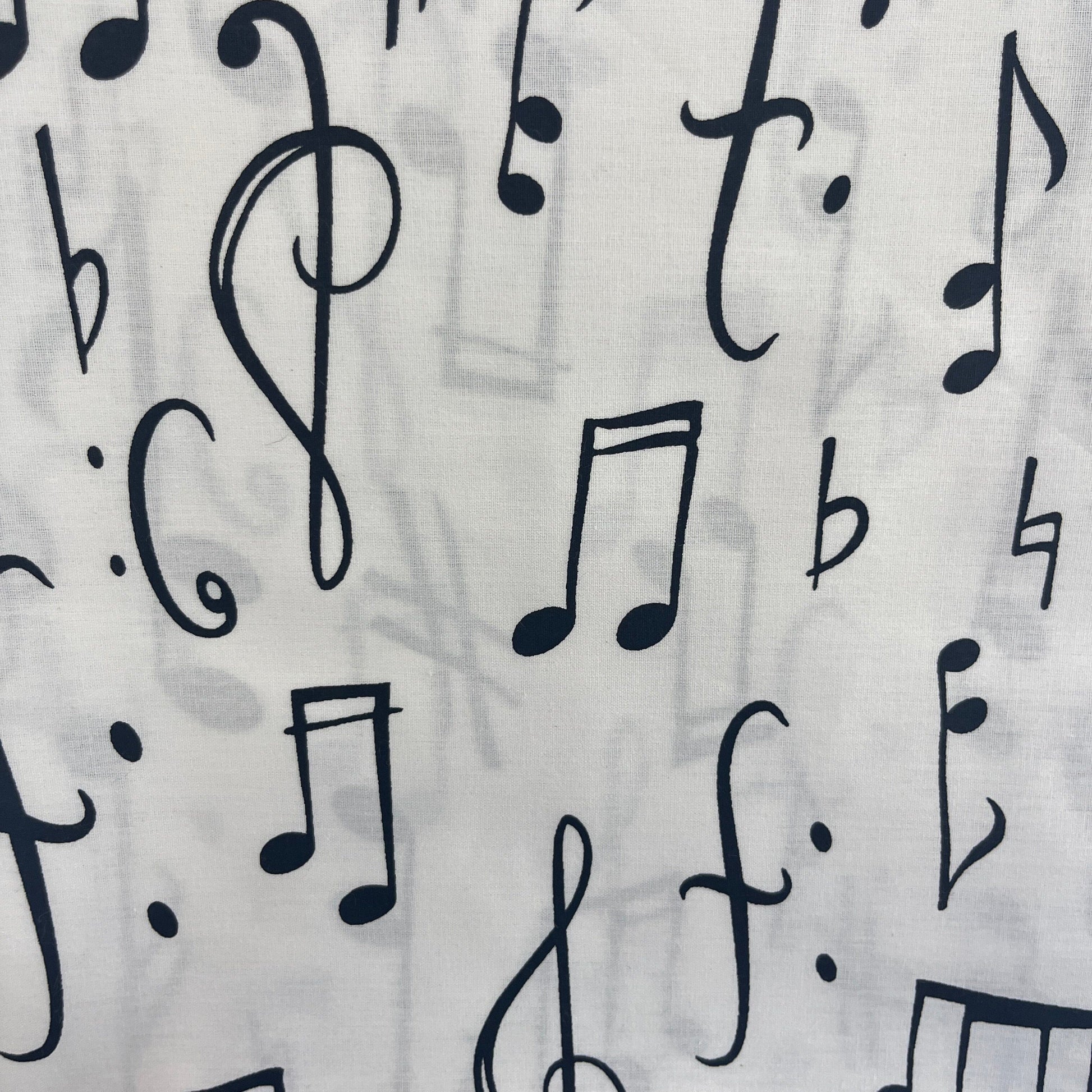 Le Coupon 120x100 Mytissus® - Notes de Musique Tissu Coton MYTISSUS 