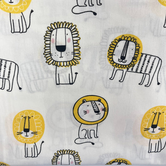 Le Coupon 120x100 Mytissus® - Notre Roi Lion Tissu Coton MYTISSUS 