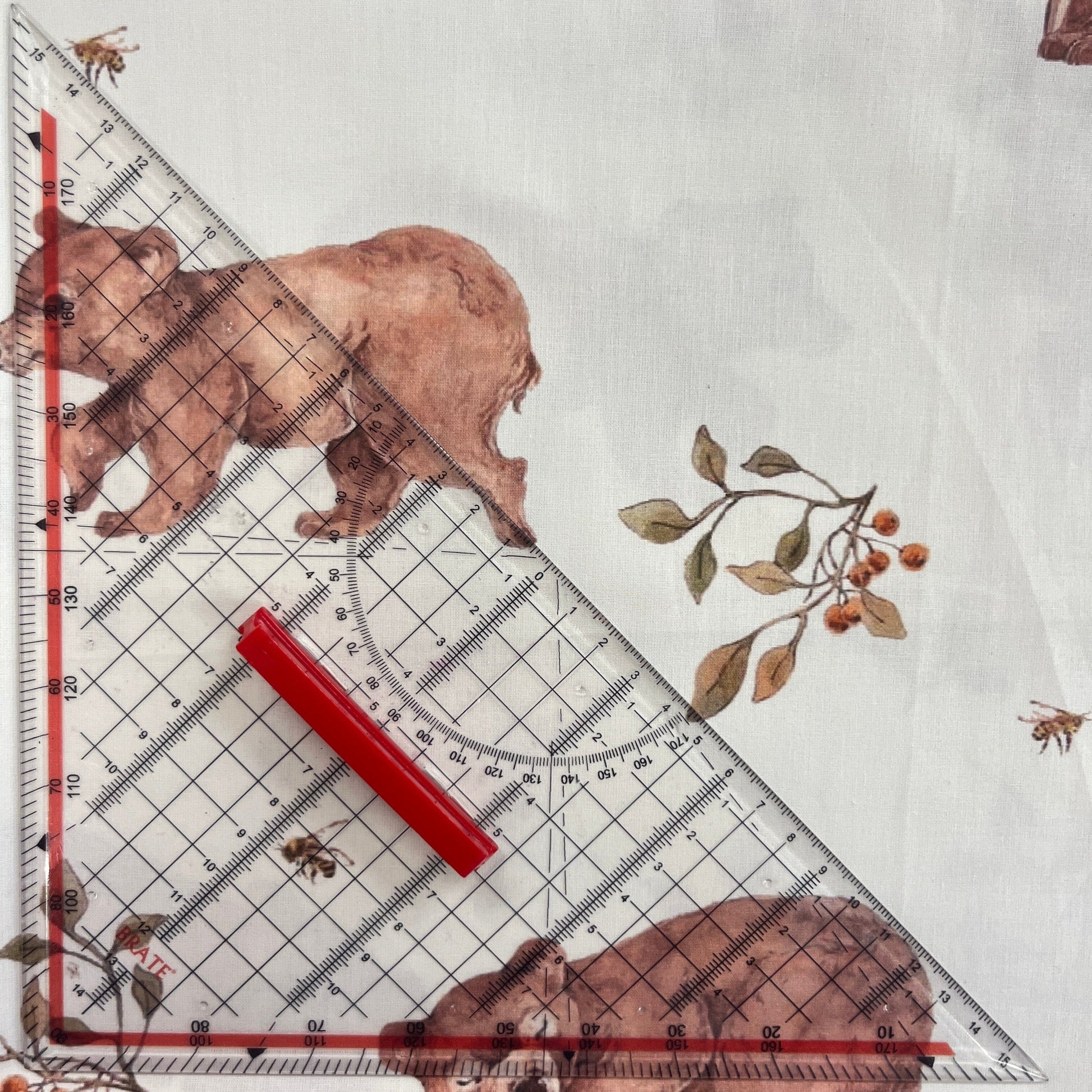 Le Coupon 120x100 Mytissus® - Ours Mignon Tissu Coton MYTISSUS 