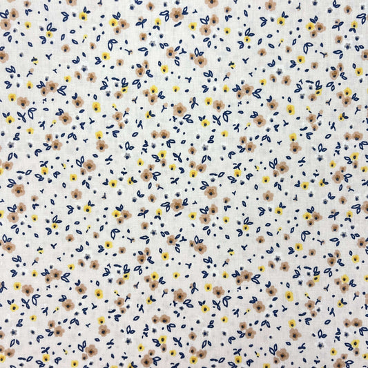Le Coupon 120x100 Mytissus® - Petites Fleurs Tissu Coton MYTISSUS 