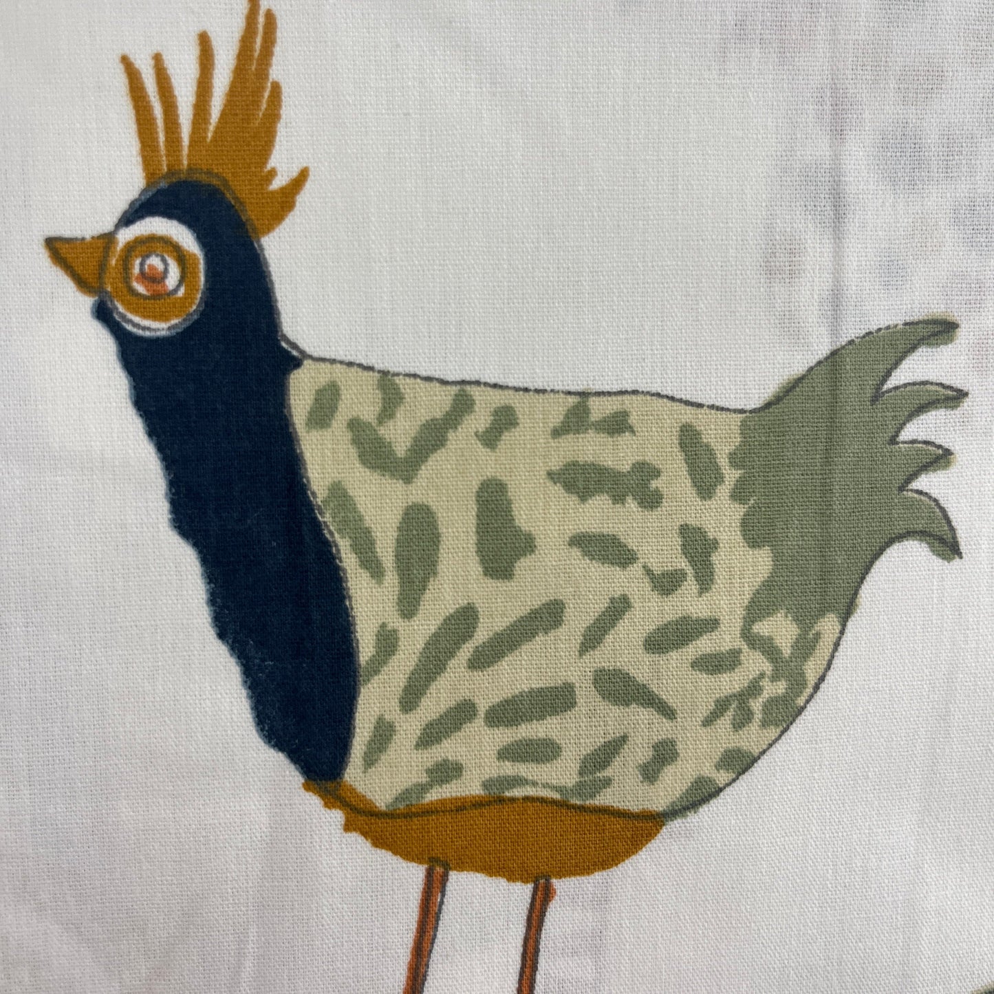 Le Coupon 120x100 Mytissus® - Poules Colorées Tissu Coton MYTISSUS 