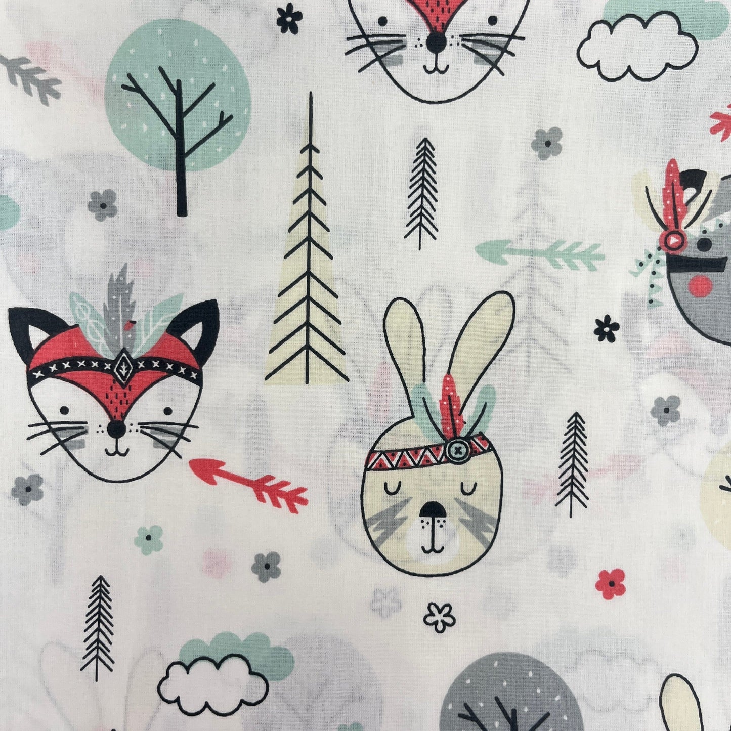 Le Coupon 120x100 Mytissus® - Renards du FarWest Tissu Coton MYTISSUS 