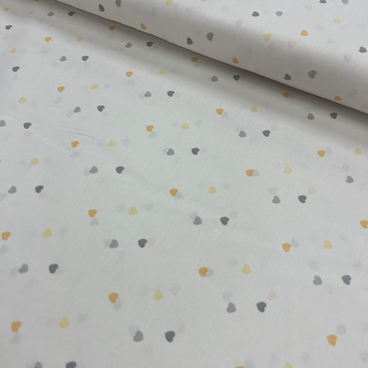 Le Grand Coupon 3m Mytissus® - Petits Cœurs Tissu Coton MYTISSUS 