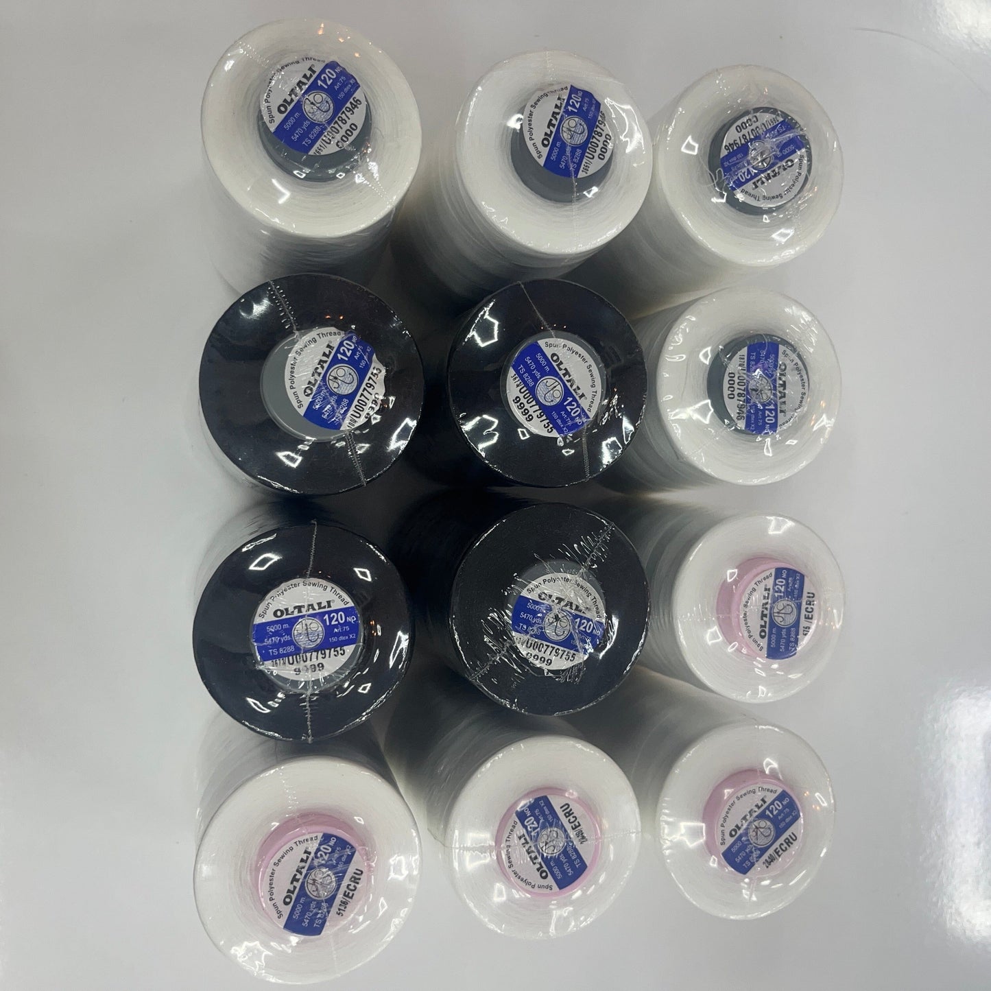 LOT de 4 Bobines Surjeteuse Premium Overlock 5000 m Fil à coudre MYTISSUS 