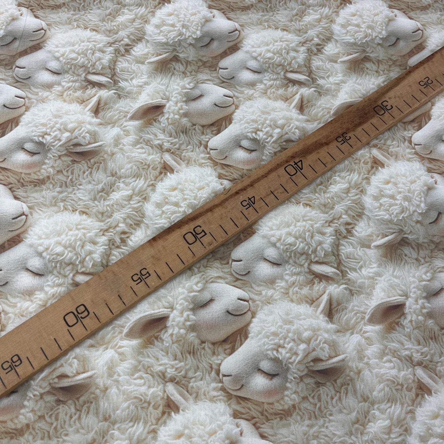 Popeline 100 % Coton 3D Mytissus® - Moutons Tissu Coton MYTISSUS 