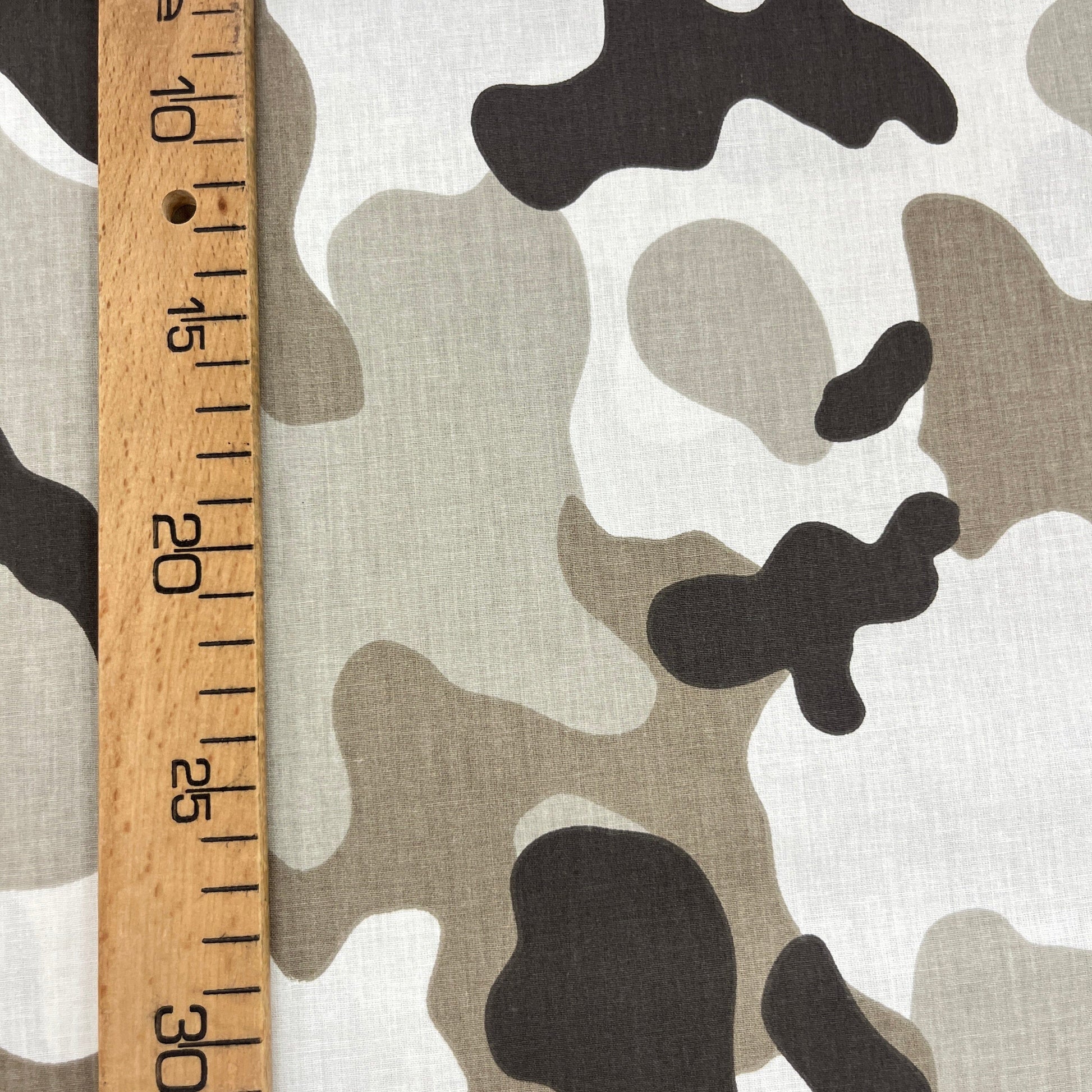 Popeline 100 % Coton Mytissus® - Camouflage Militaire Marron MYTISSUS 