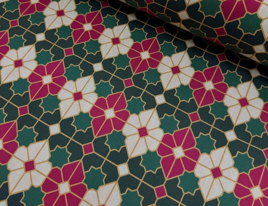 Popeline 100 % Coton Mytissus® - Céramique Noël Tissu Coton MYTISSUS 