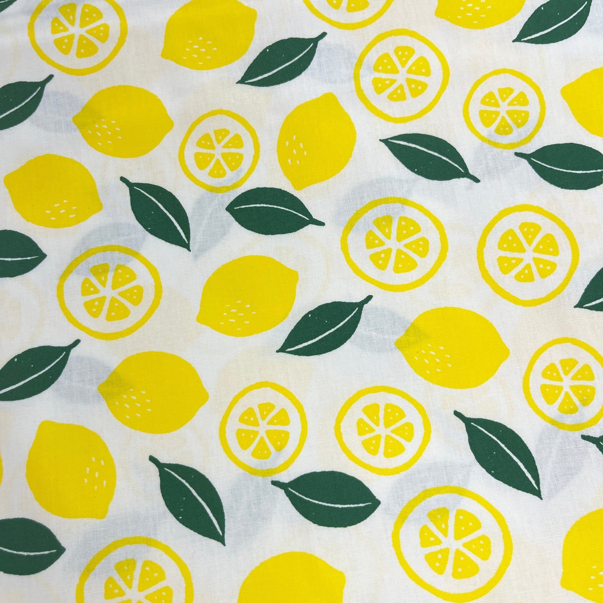 Popeline 100 % Coton Mytissus® - Citrons Tissu Coton MYTISSUS 