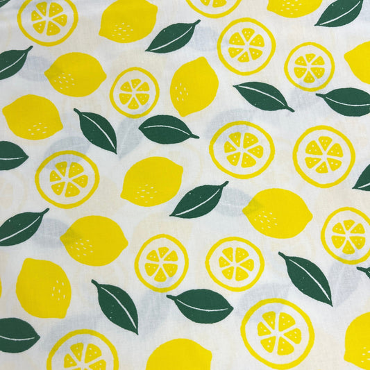 Popeline 100 % Coton Mytissus® - Citrons Tissu Coton MYTISSUS 