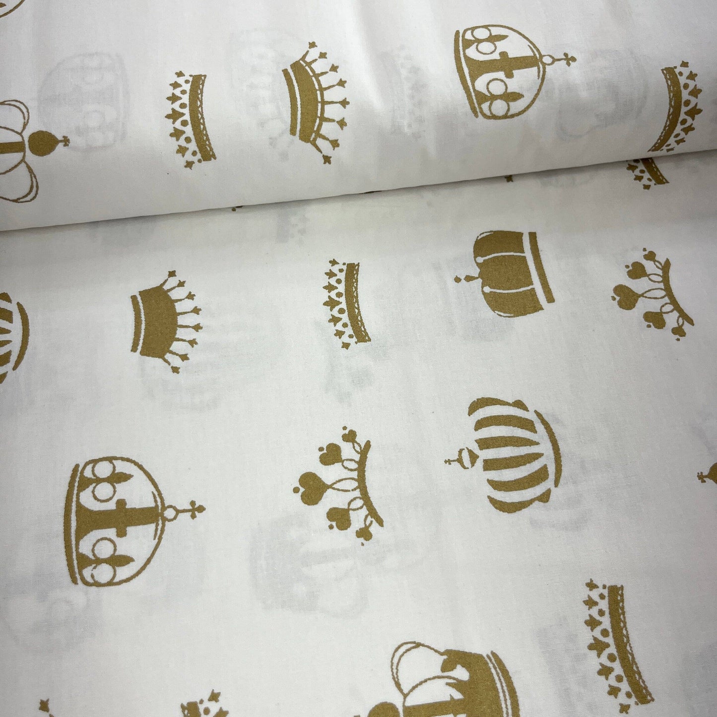 Popeline 100 % Coton Mytissus® - Couronne Roi et Reine Tissu Coton MYTISSUS 