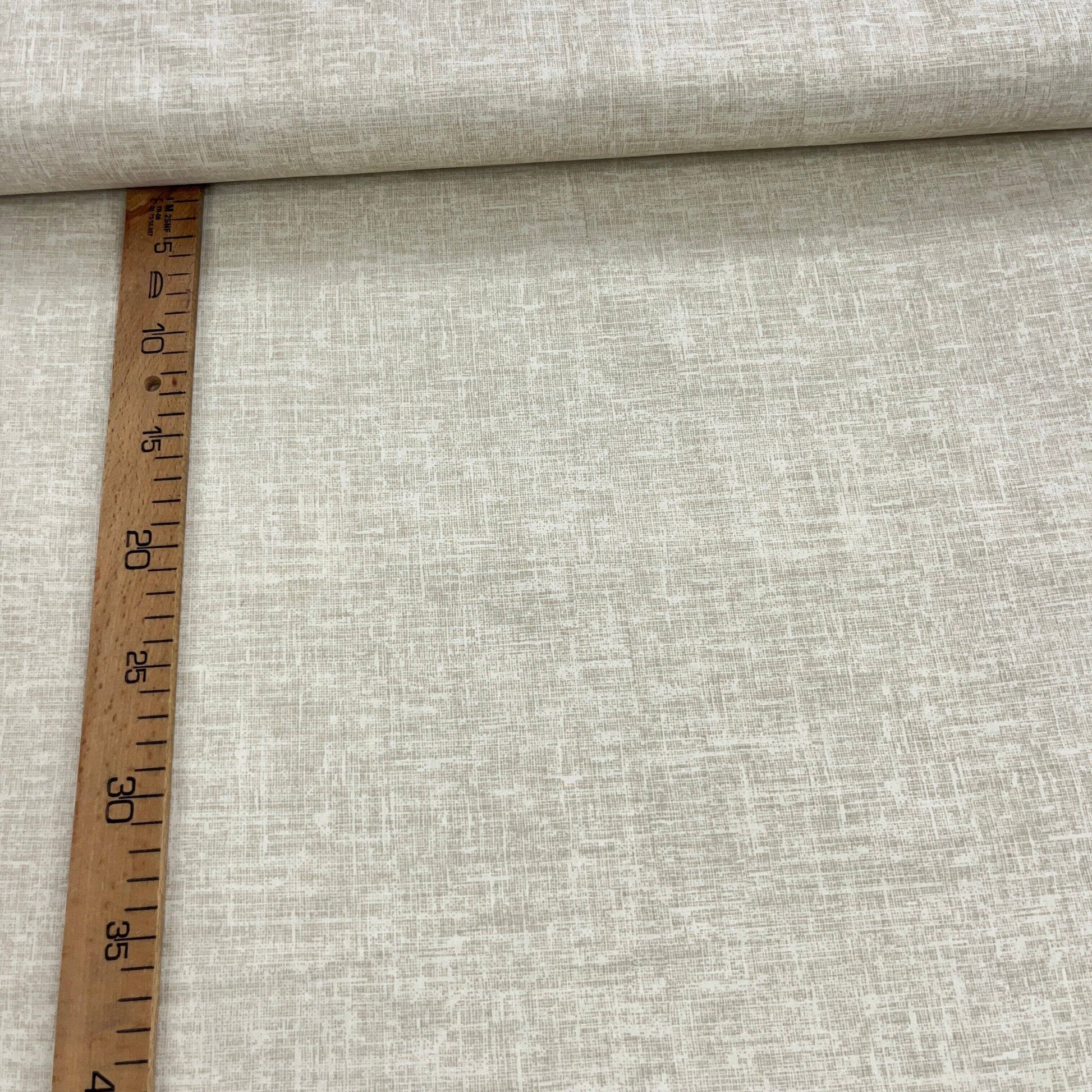 Popeline 100 % Coton Mytissus® - Faux-Uni Beige Clair Tissu Coton MYTISSUS 