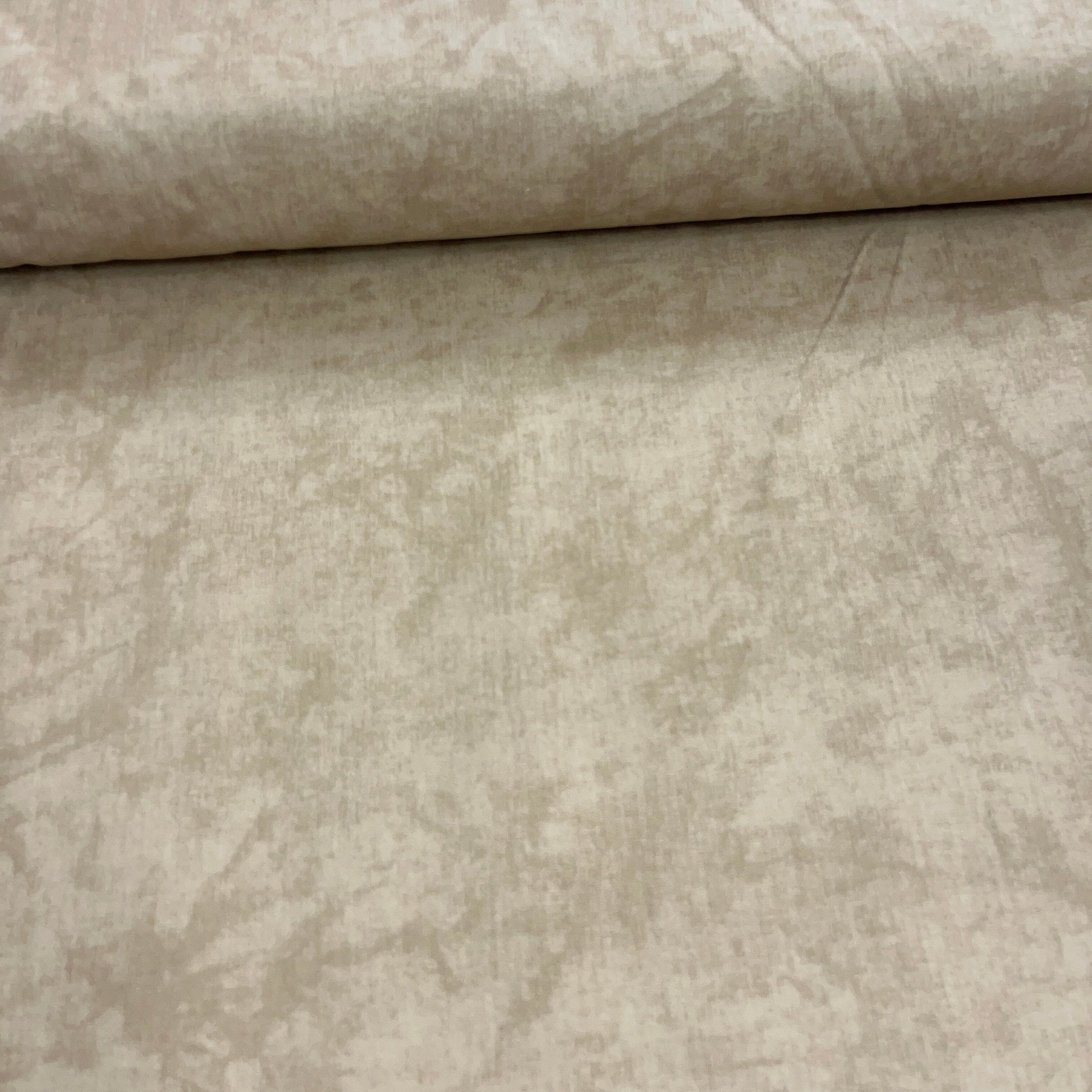 Popeline 100 % Coton Mytissus® - Faux-Uni Beige Marbré Tissu Coton MYTISSUS 