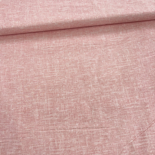 Popeline 100 % Coton Mytissus® - Faux-Uni Rose Corail Tissu Coton MYTISSUS 