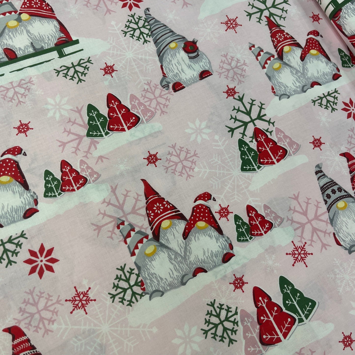 Popeline 100 % Coton Mytissus® - Gnomes Noël Tissu Coton MYTISSUS 