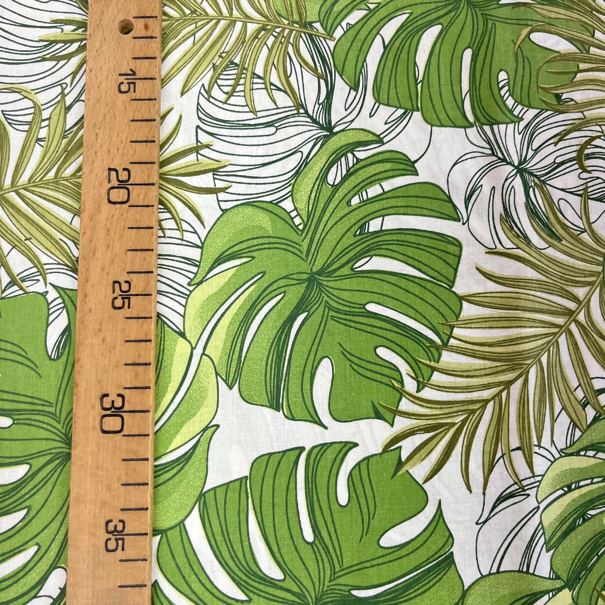 Popeline 100 % Coton Mytissus® - Grandes Feuilles Tissu Coton MYTISSUS 