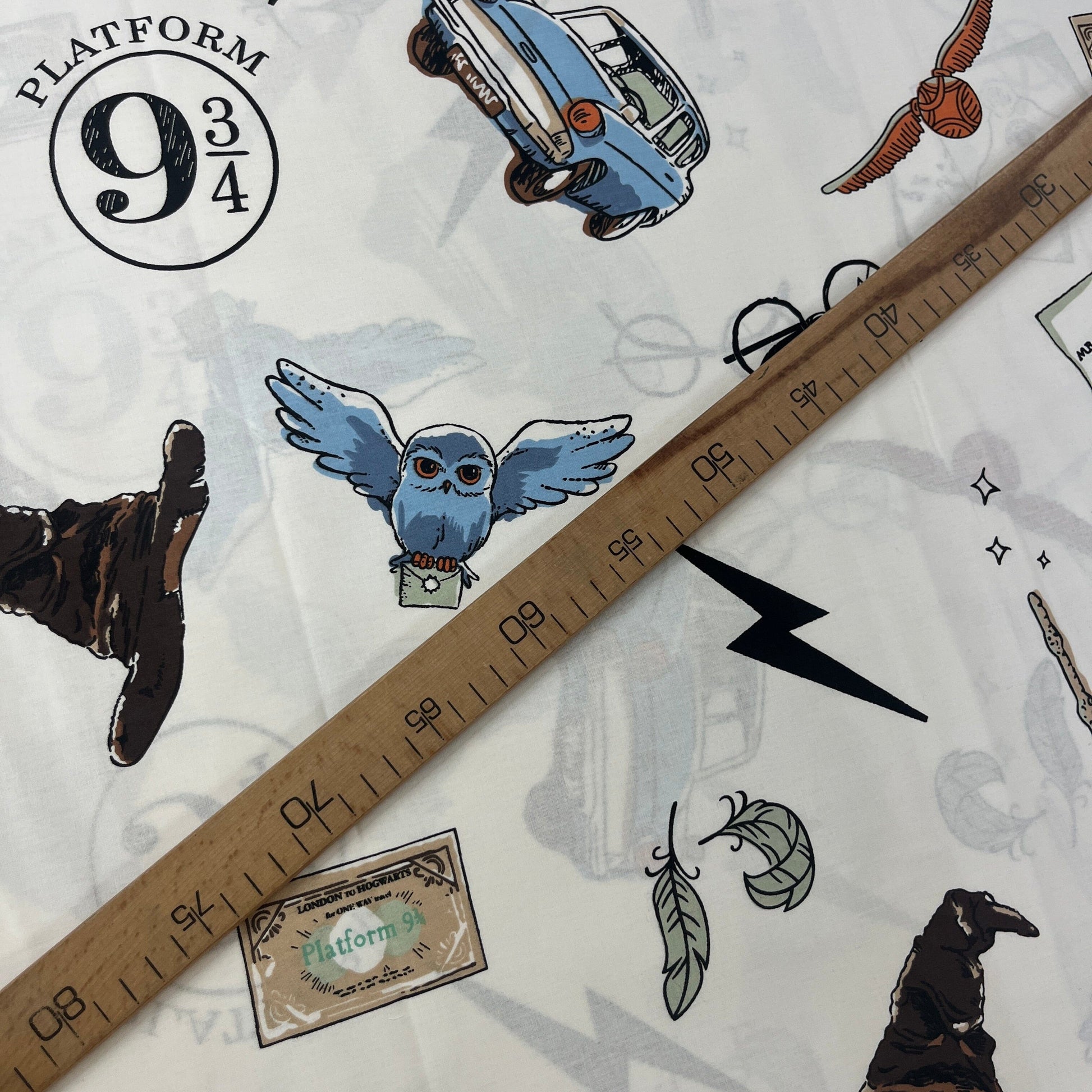 Popeline 100 % Coton Mytissus® - Harry Potter 9 3/4 Tissu Coton MYTISSUS 