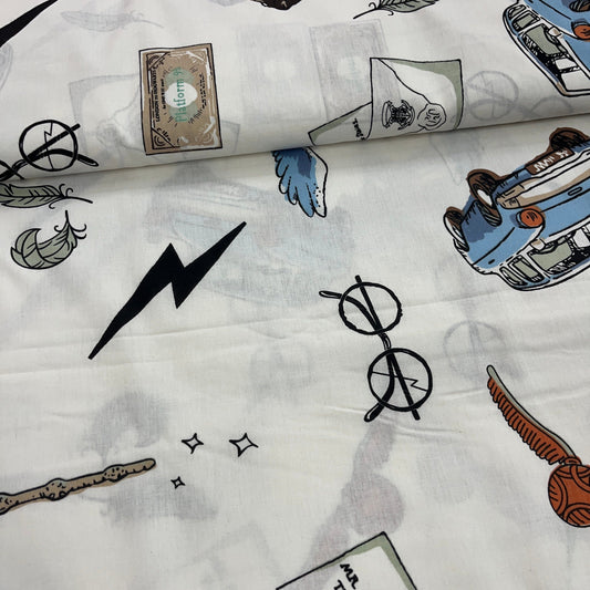 Popeline 100 % Coton Mytissus® - La Magie Secrète Tissu Coton MYTISSUS 