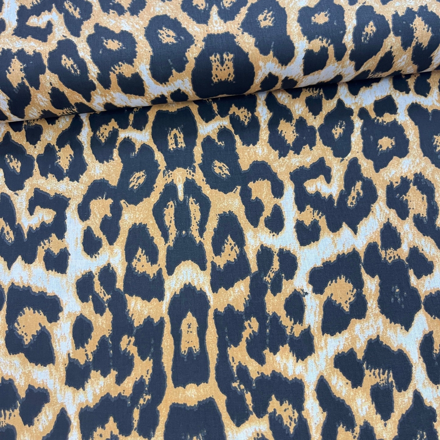 Popeline 100 % Coton Mytissus® - Léopard Grands Motifs Tissu Coton MYTISSUS 