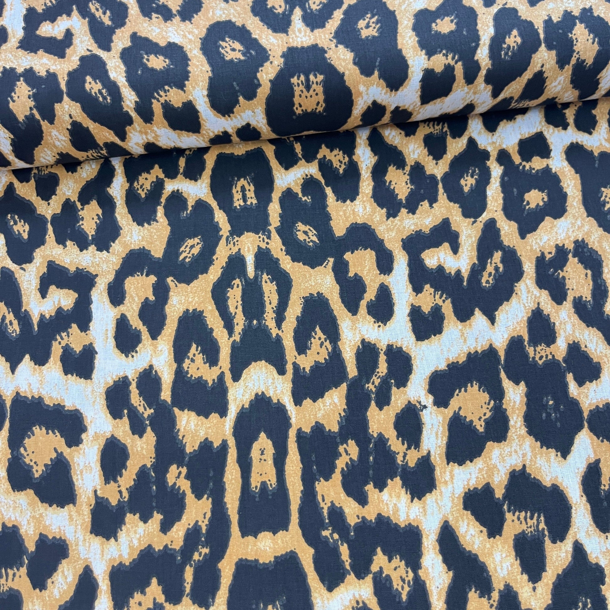 Popeline 100 % Coton Mytissus® - Léopard Grands Motifs Tissu Coton MYTISSUS 