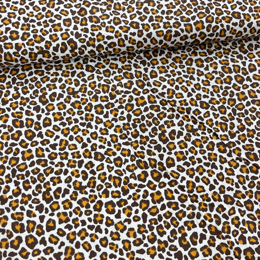 Popeline 100 % Coton Mytissus® - Léopard Véritable Tissu Coton MYTISSUS 