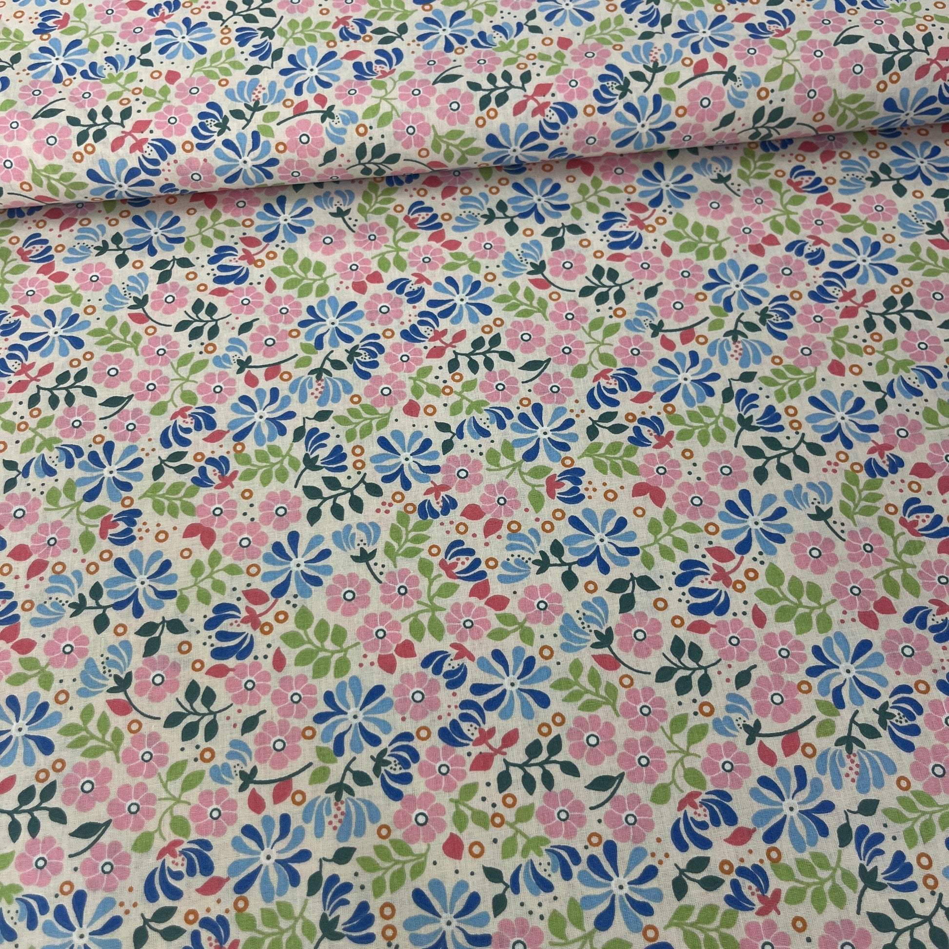 Popeline 100 % Coton Mytissus® - Liberty Coloré Tissu Coton MYTISSUS 