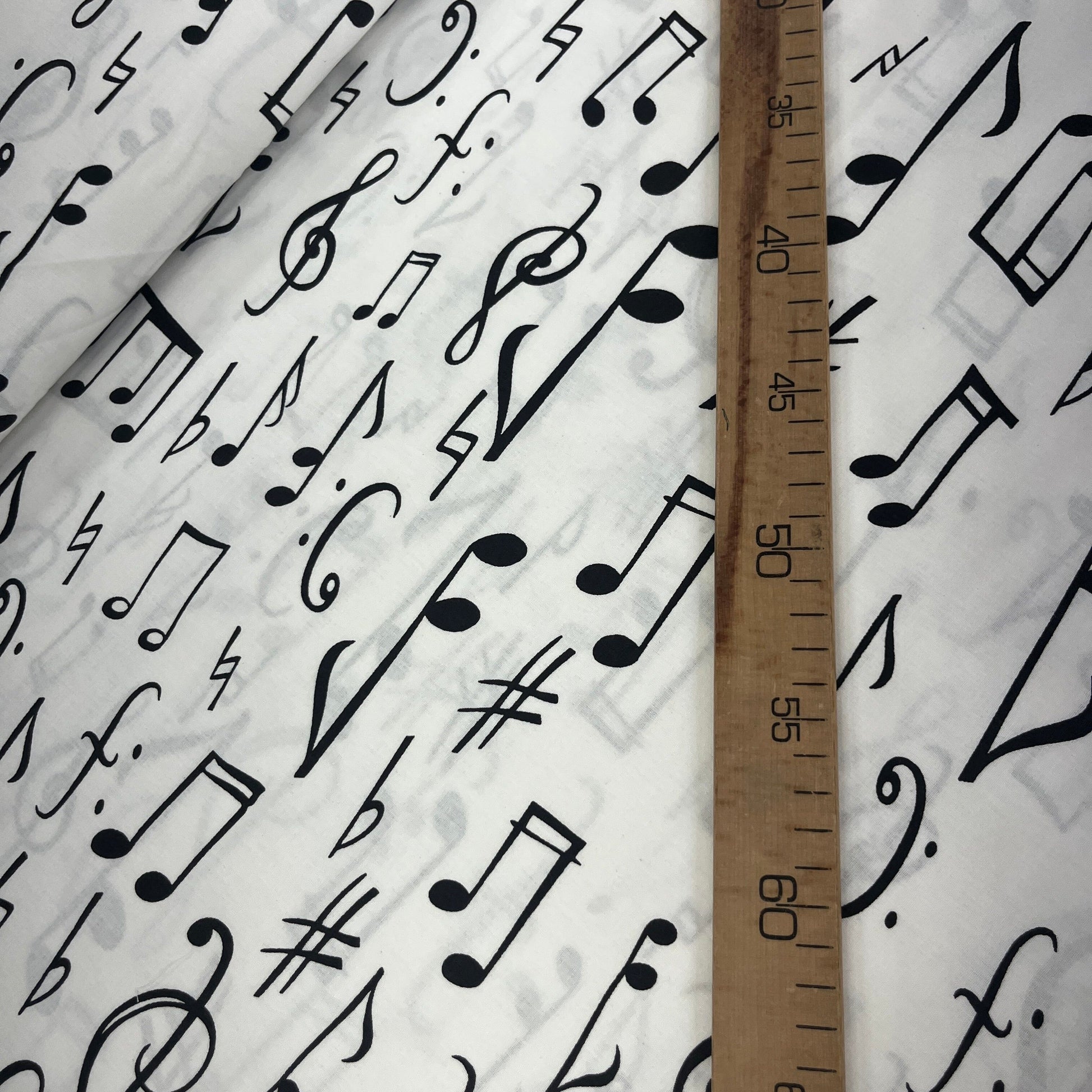 Popeline 100 % Coton Mytissus® - Notes de Musique Tissu Coton MYTISSUS 