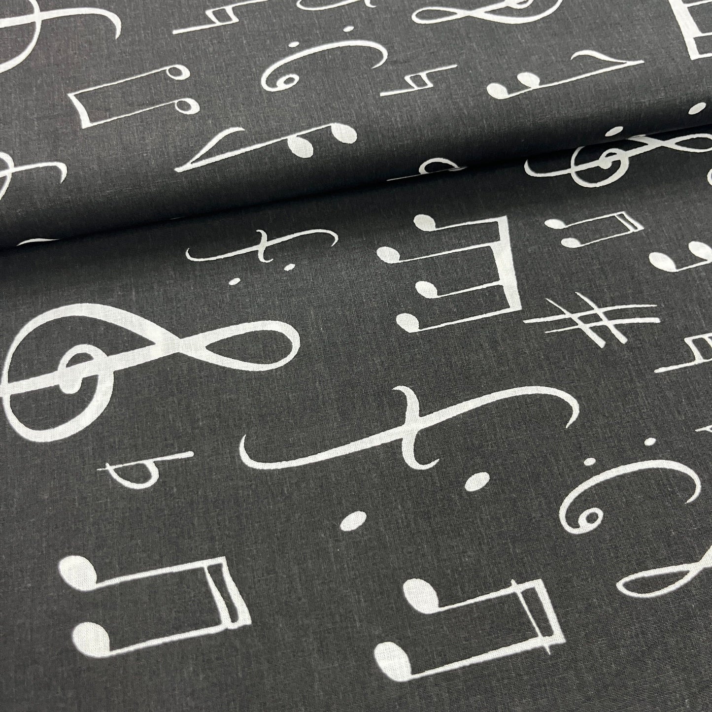 Popeline 100 % Coton Mytissus® - Notes de Musique Tissu Coton MYTISSUS 