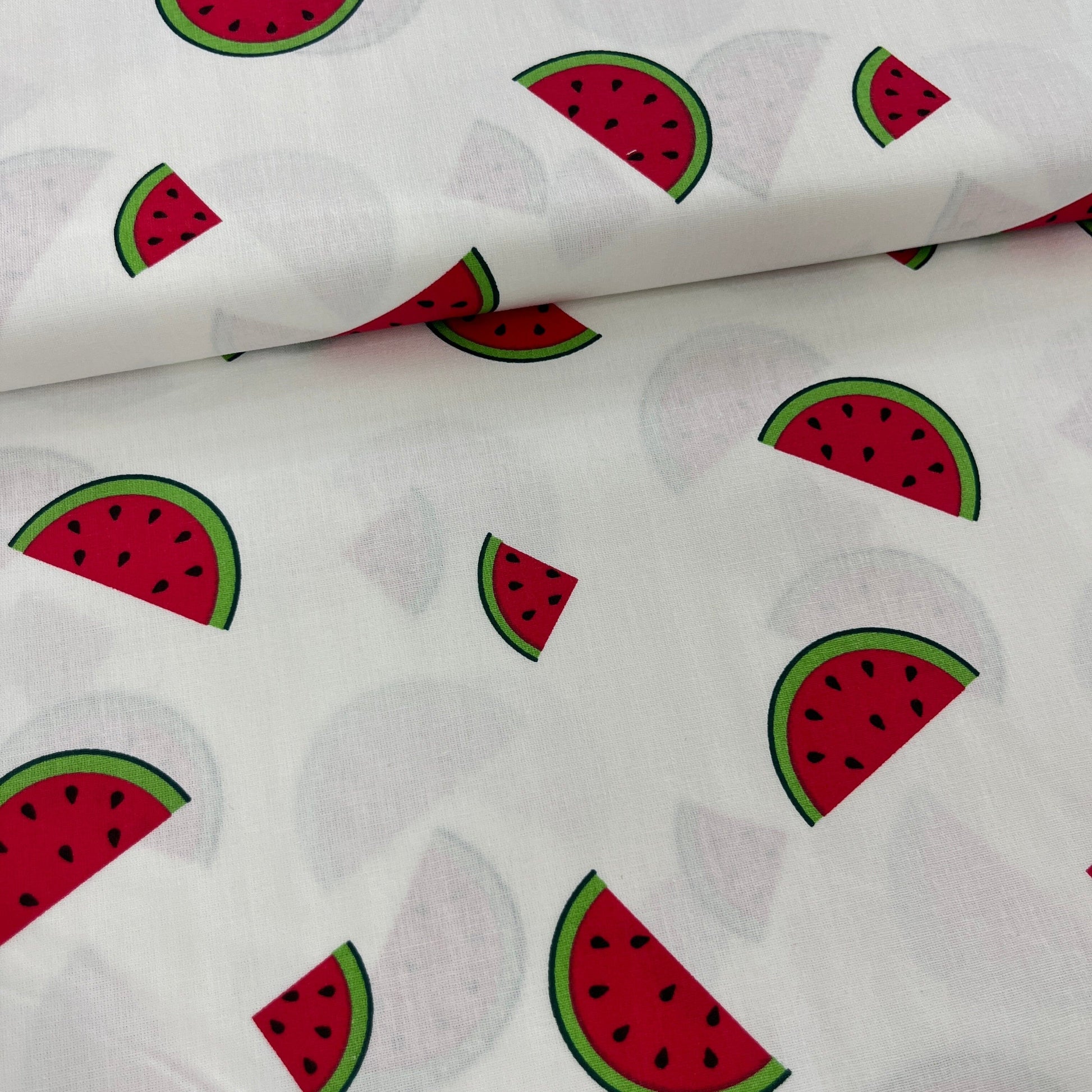 Popeline 100 % Coton Mytissus® - Pastèques Tissu Coton MYTISSUS 