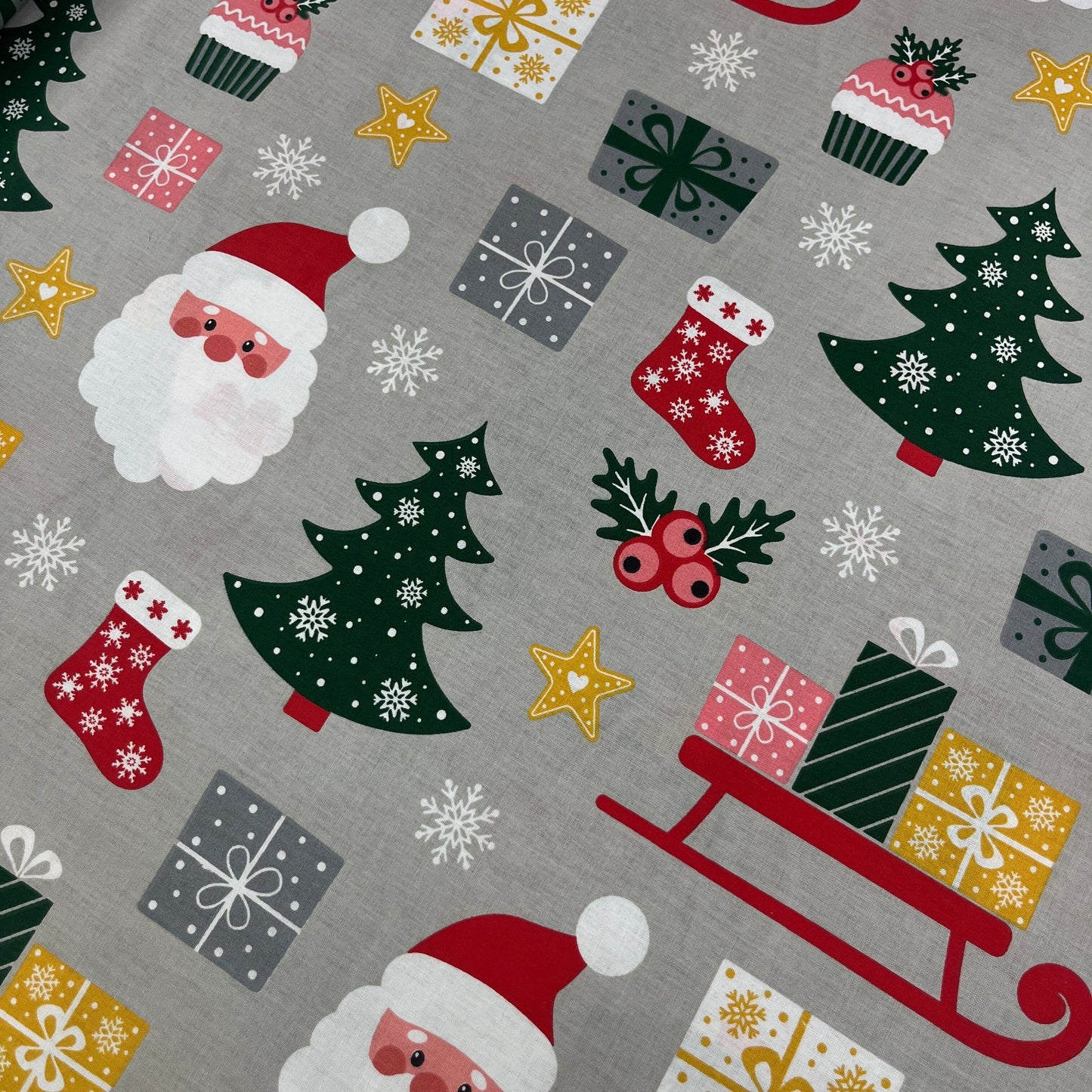 Popeline 100 % Coton Mytissus® - Père Noël et Compagnie Tissu Coton MYTISSUS 