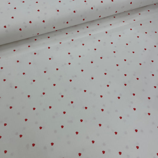 Popeline 100 % Coton Mytissus® - Petits Cœurs Alsaciens Tissu Coton MYTISSUS 