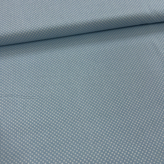 Popeline 100 % Coton Mytissus® - Petits Pois Bleu Tissu Coton MYTISSUS 
