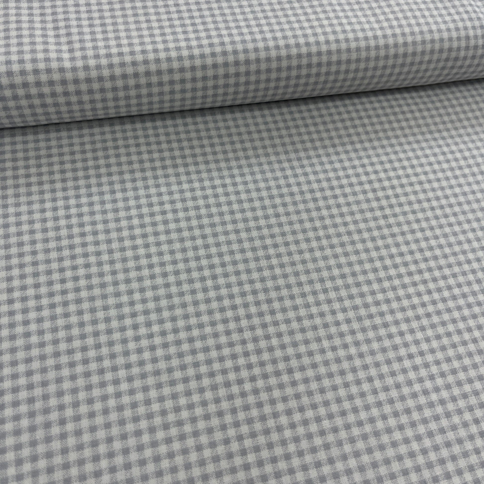 Popeline 100 % Coton Mytissus® - Petits Pois Gris Clair Tissu Coton MYTISSUS 