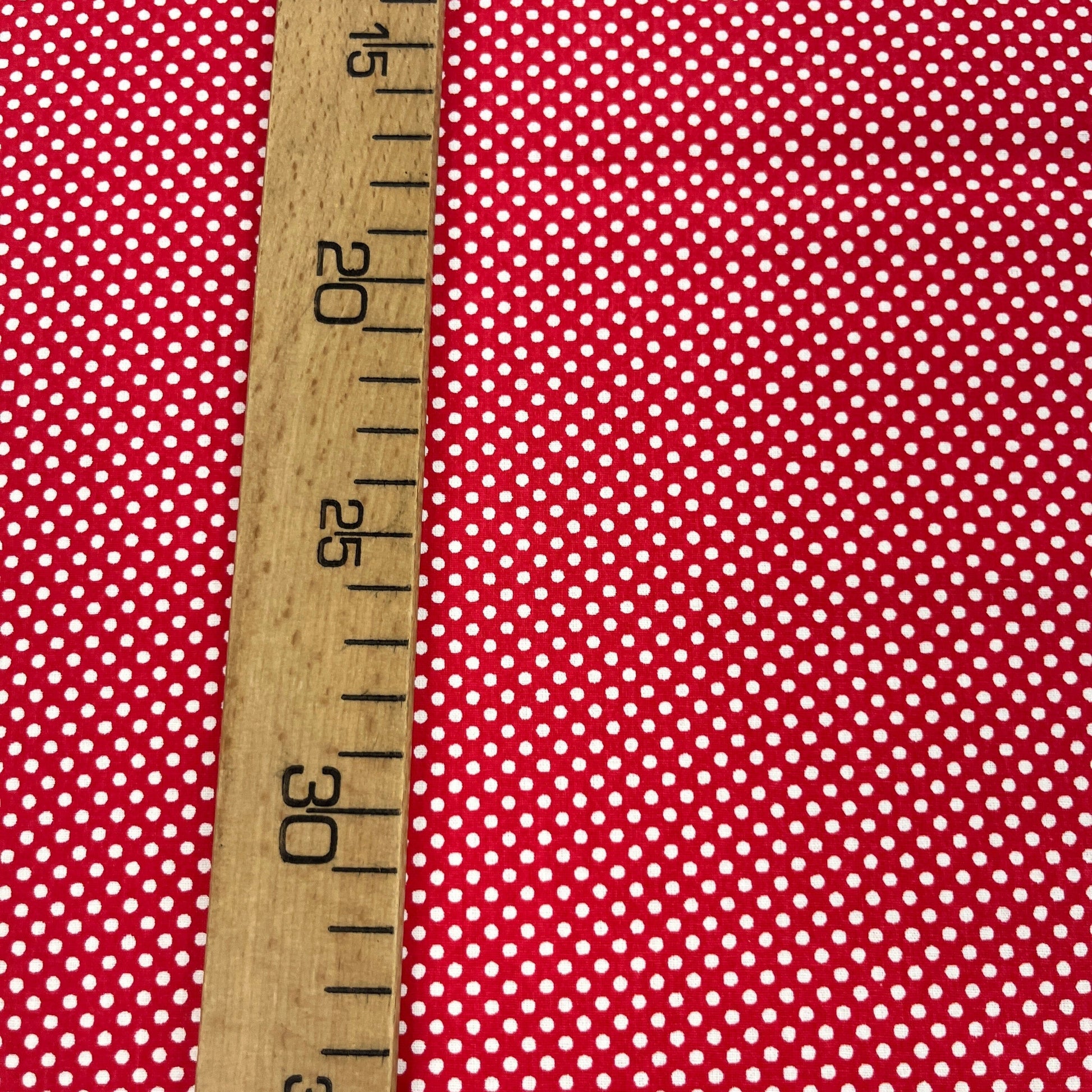 Popeline 100 % Coton Mytissus® - Petits Pois Rouge Tissu Coton MYTISSUS 