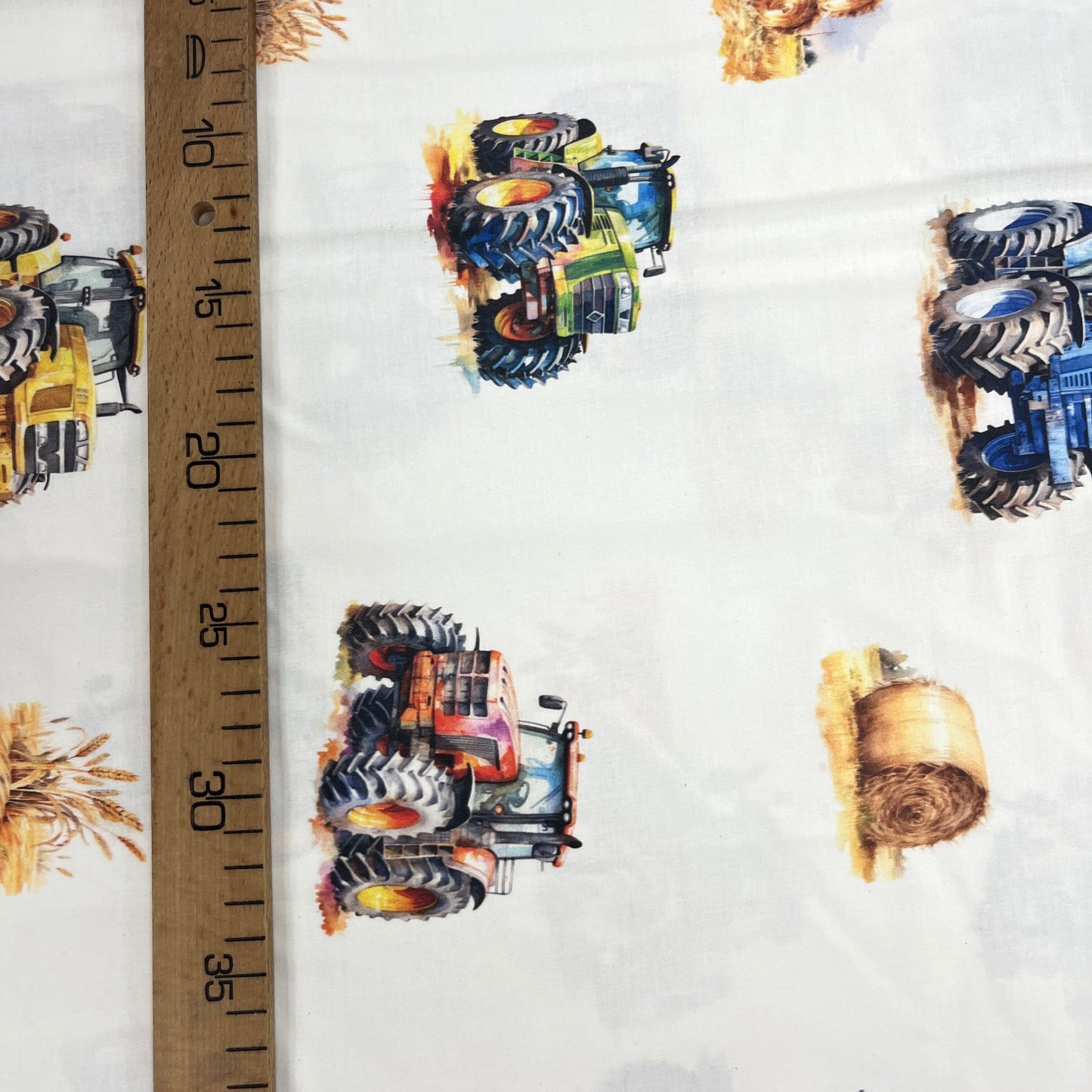 Popeline 100 % Coton Mytissus® - Tracteurs Agricoles Tissu Coton MYTISSUS 