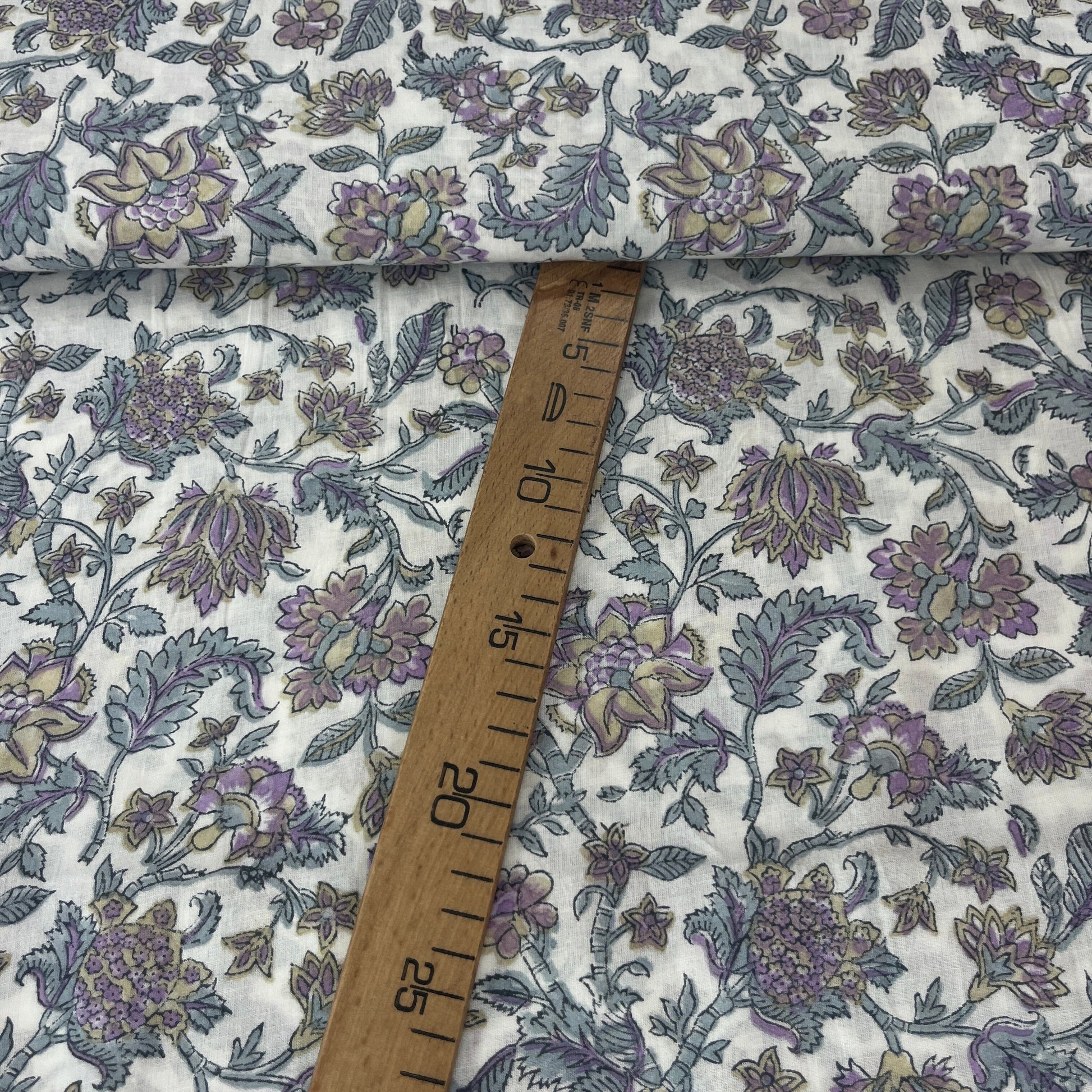 Sanganeri Fleuri - Teinture Main MYTISSUS 