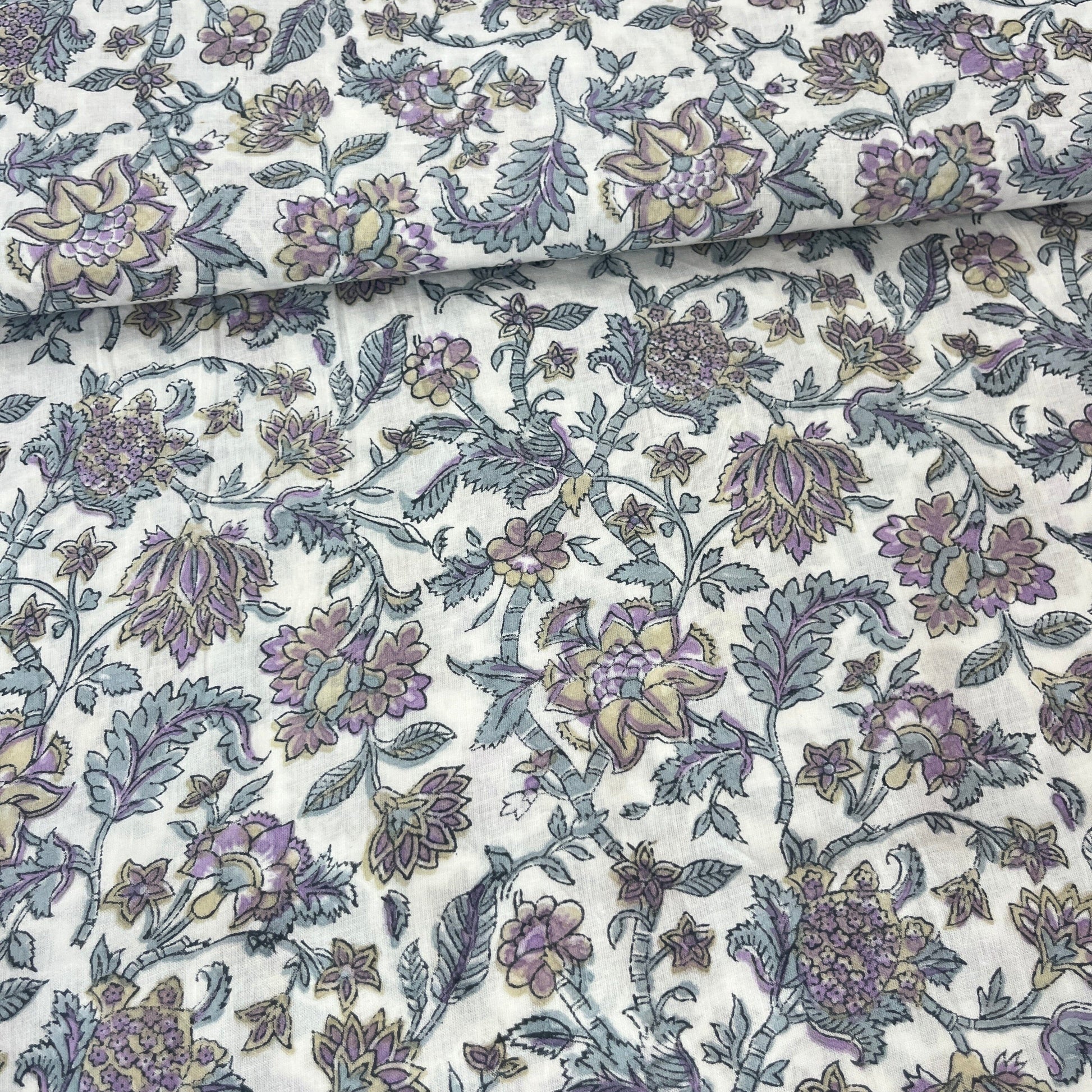 Sanganeri Fleuri - Teinture Main MYTISSUS 