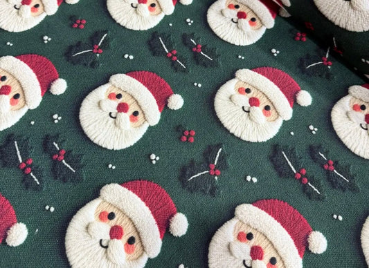 Tissu 3D Impression Numérique - Père Noël Tissu Ameublement MYTISSUS 