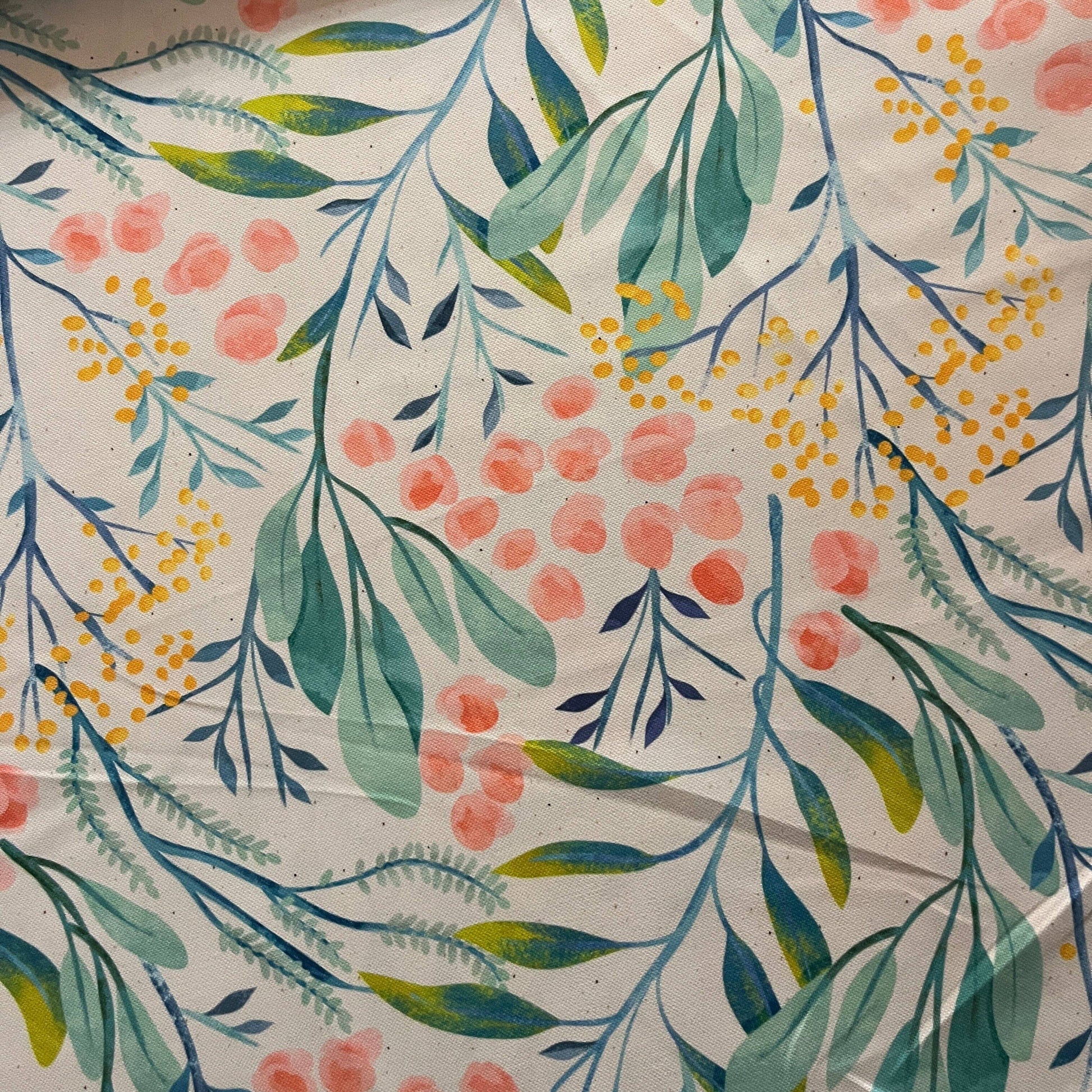 Tissu Impression Numérique - Aquarelle Feuillages Tissu Ameublement MYTISSUS 