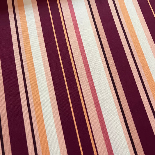 Tissu Impression Numérique - Bandes Colorées Tissu Ameublement MYTISSUS 