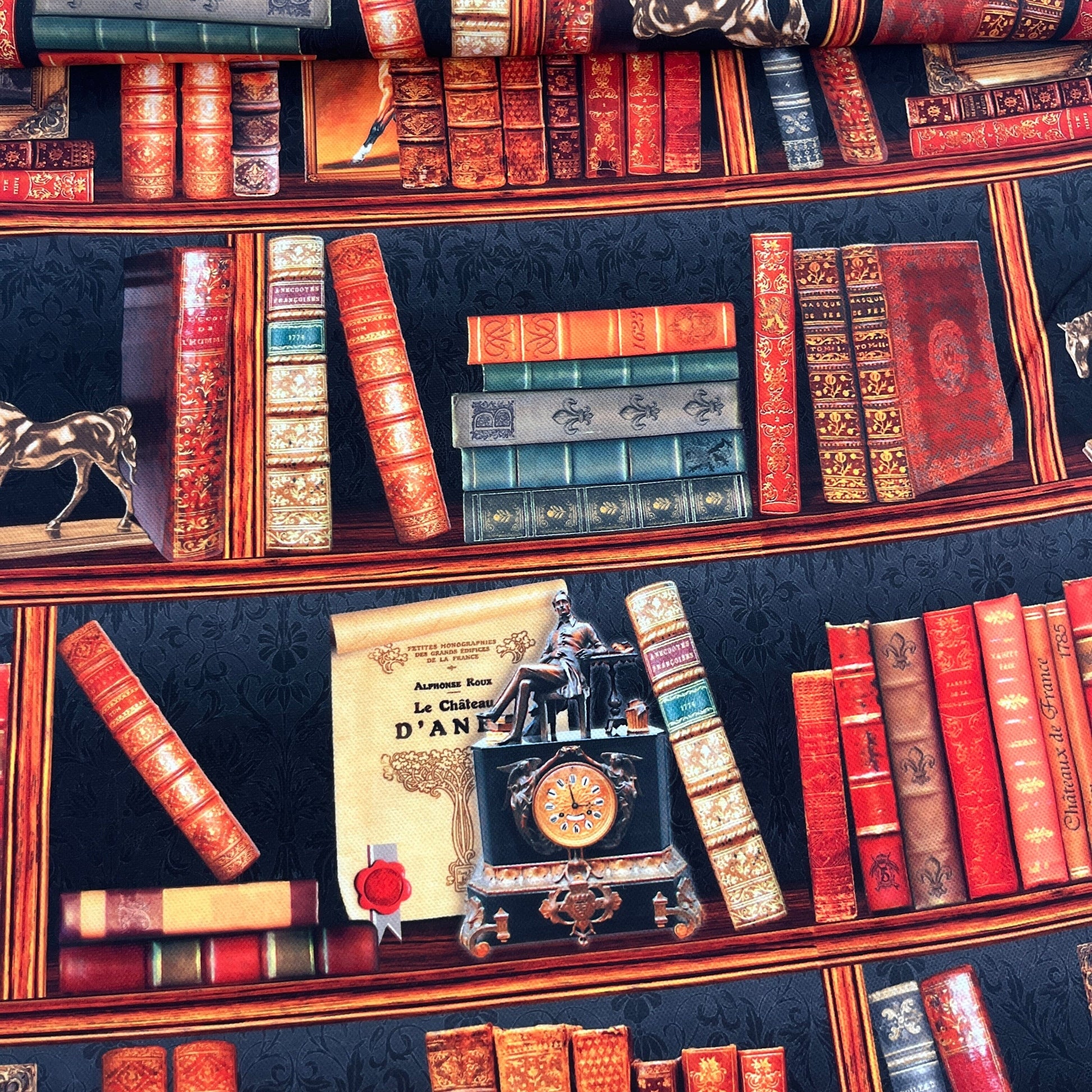 Tissu Impression Numérique - Bibliothèque Tissu Ameublement MYTISSUS 