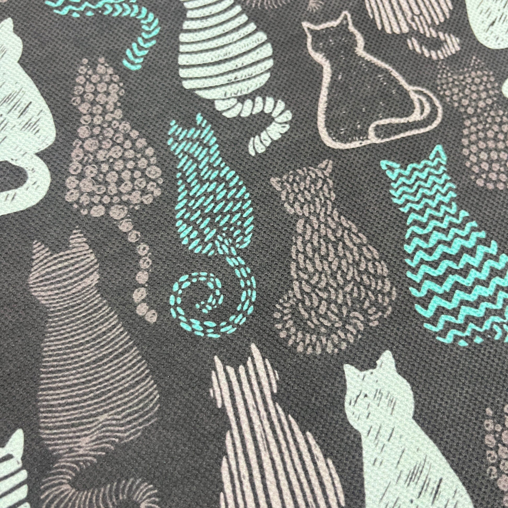 Tissu Impression Numérique - Chats Tournés Tissu Ameublement MYTISSUS 