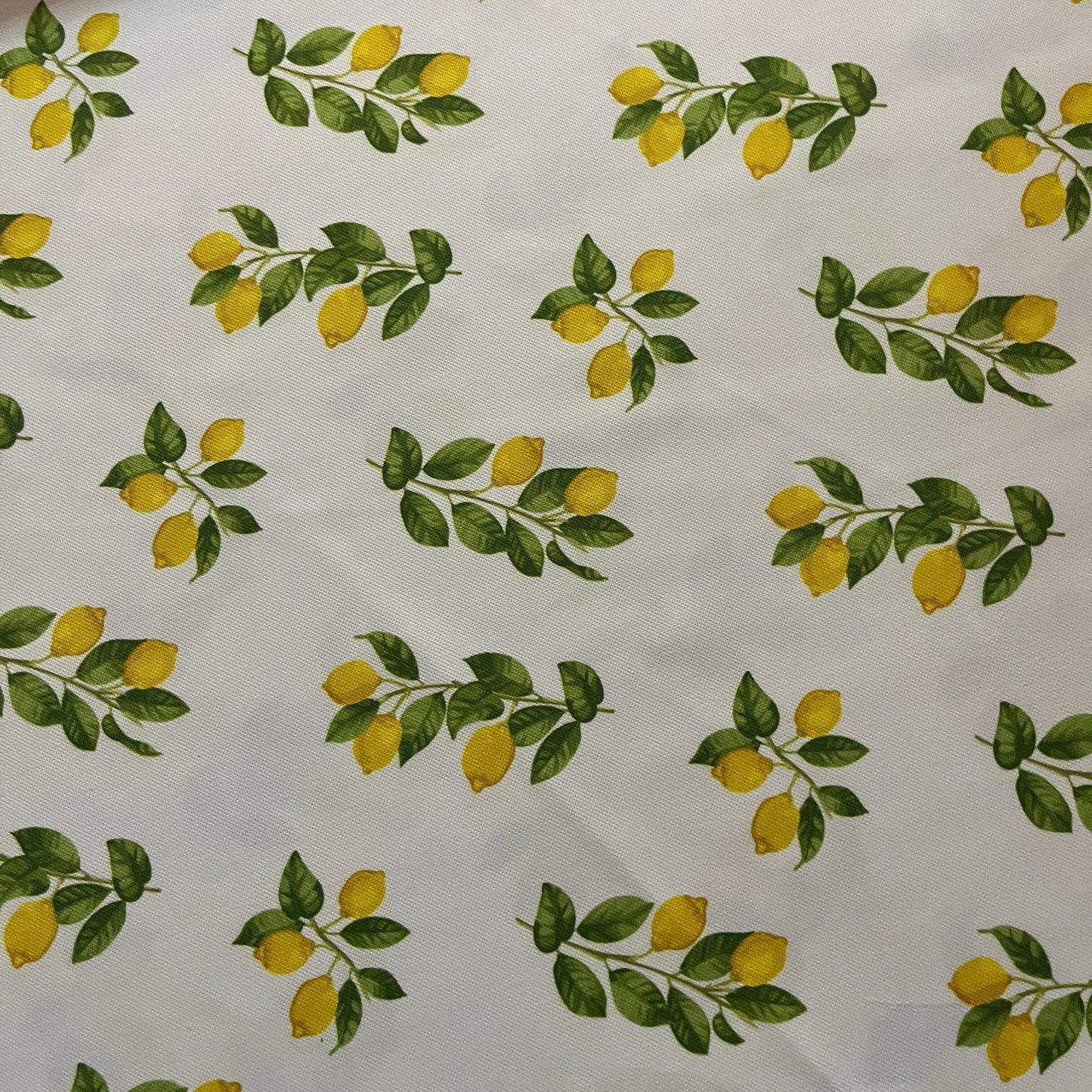 Tissu Impression Numérique - Citrons sur Branches Tissu Ameublement MYTISSUS 