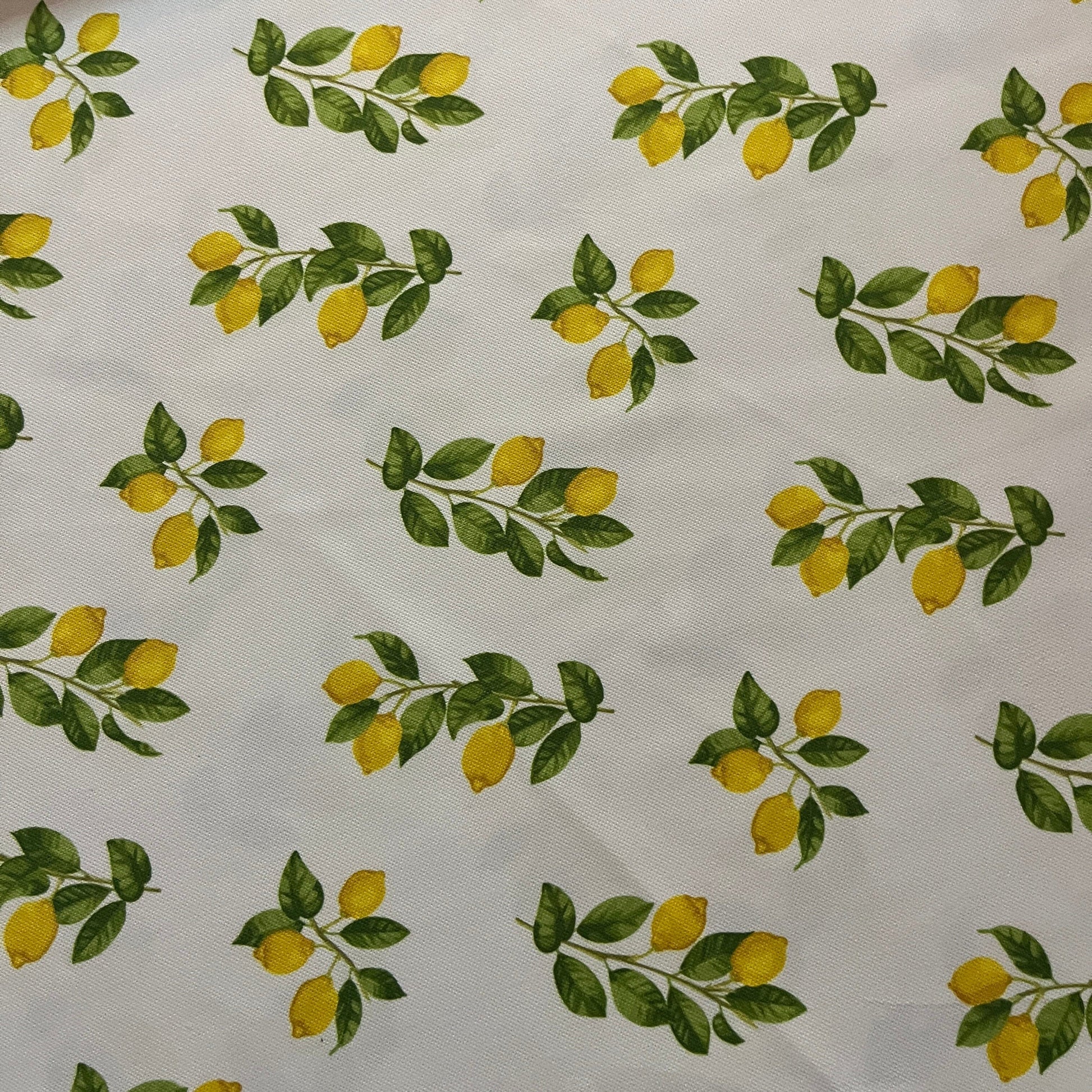 Tissu Impression Numérique - Citrons sur Branches Tissu Ameublement MYTISSUS 