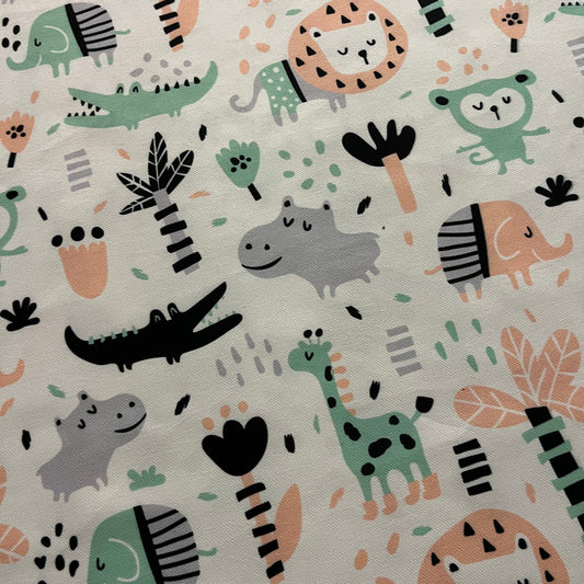 Tissu Impression Numérique - De Drôles d’Animaux Tissu Ameublement MYTISSUS 