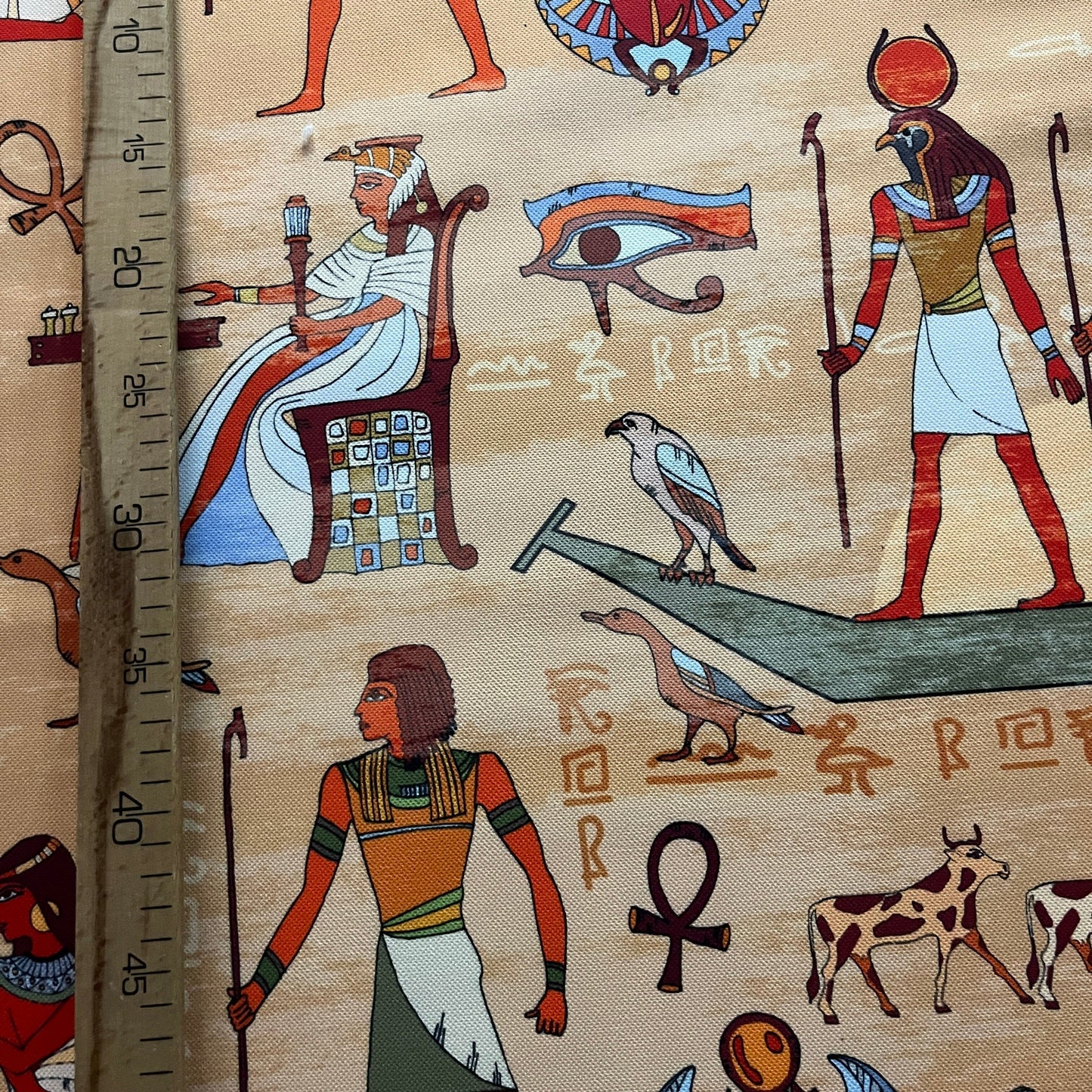 Tissu Impression Numérique - Égypte Antique Tissu Ameublement MYTISSUS 