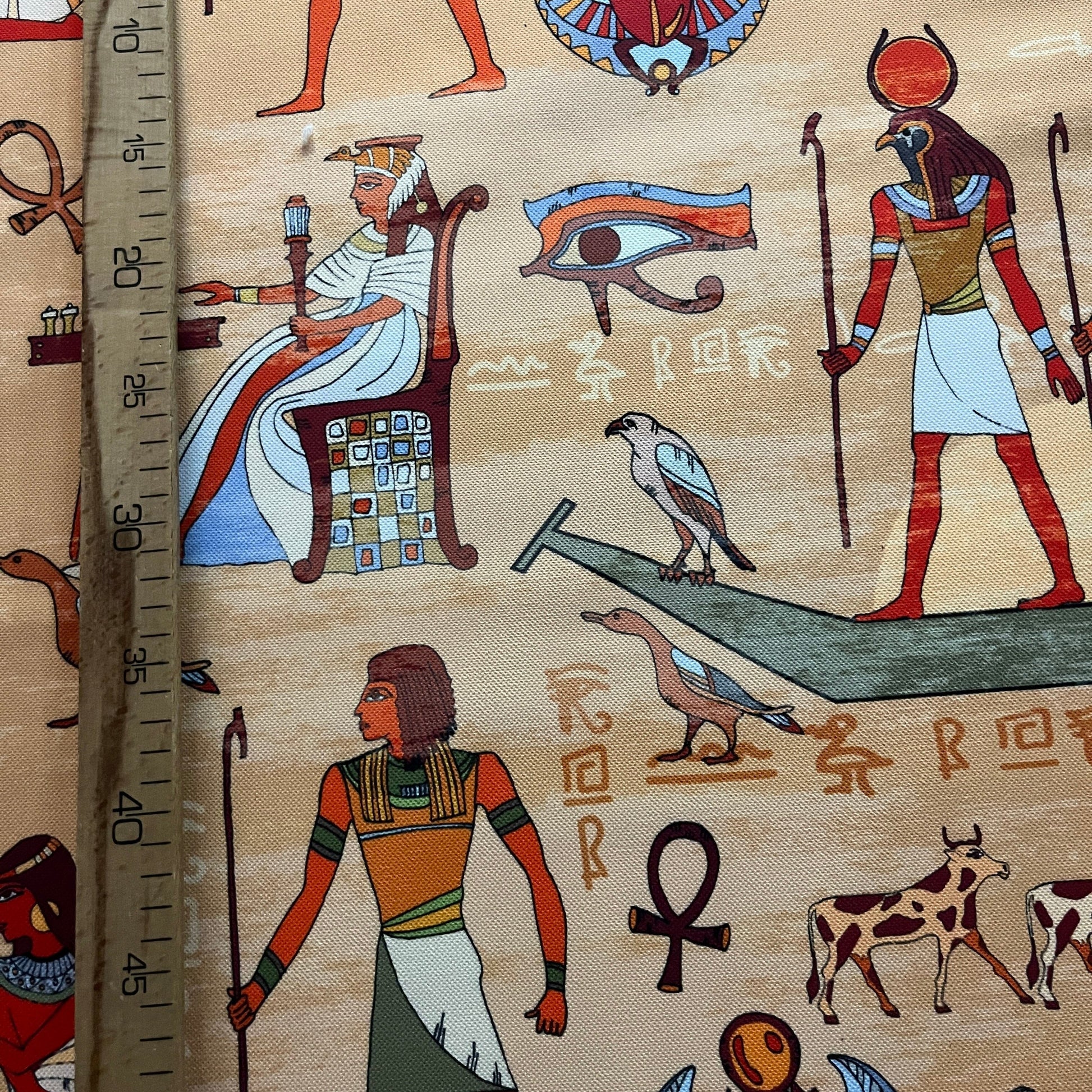 Tissu Impression Numérique - Égypte Antique Tissu Ameublement MYTISSUS 